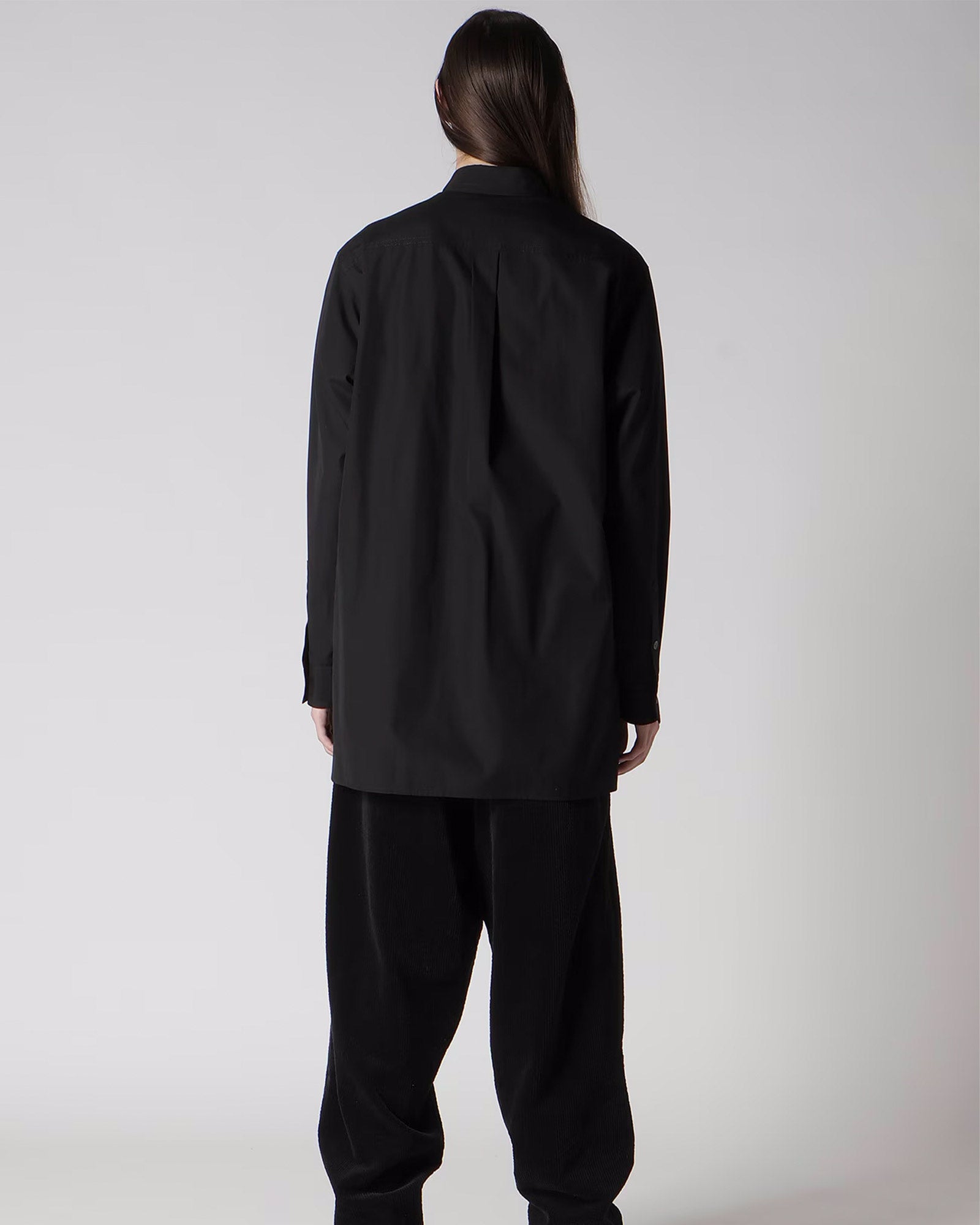 Y's for men・ワイズ フォー メン - シャツ 100/2 BROAD SHIRT WITH TRIPLE COLLAR / BLACK