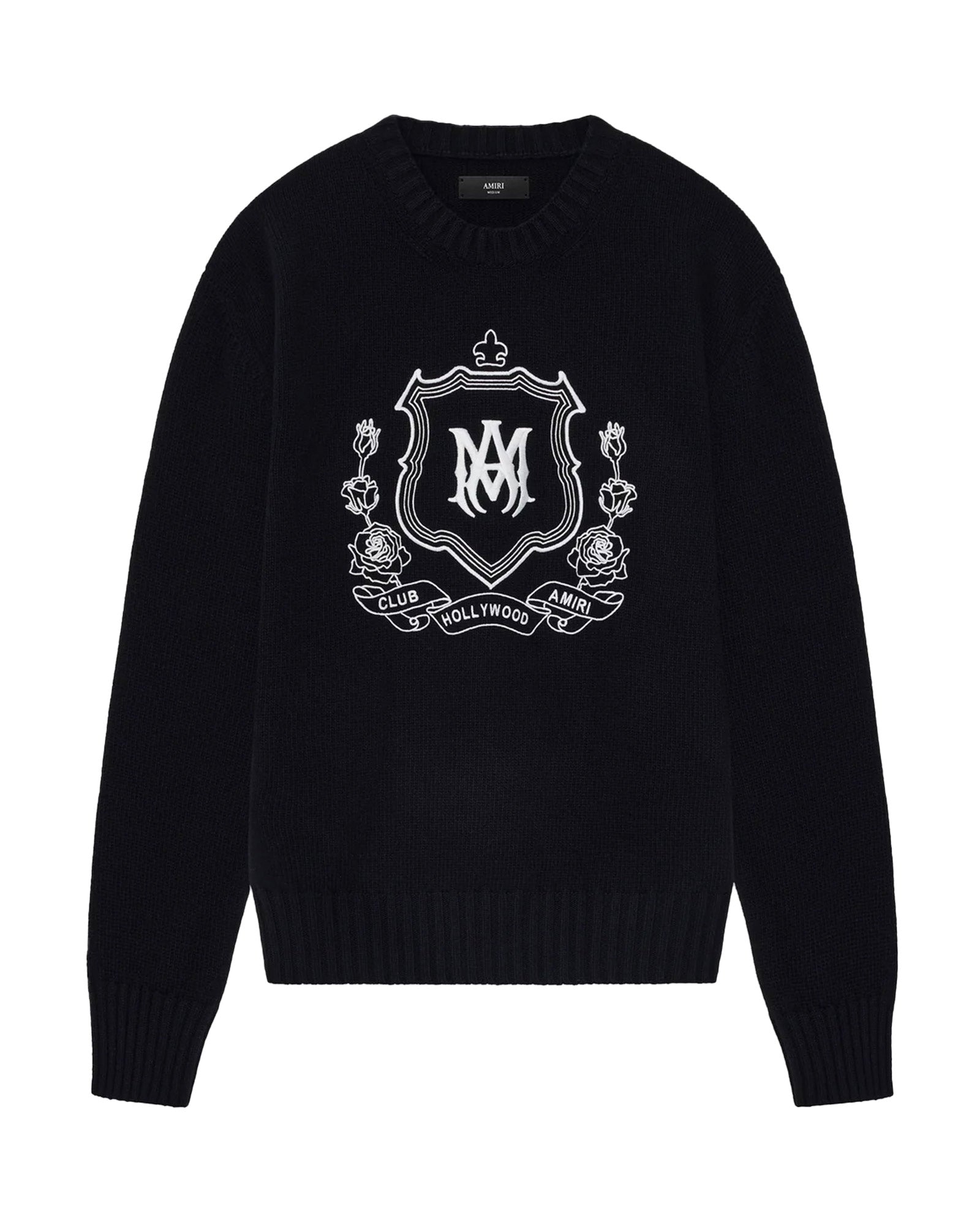 AMIRI・アミリ - ニット・セーター MA CREST CREW / BLACK