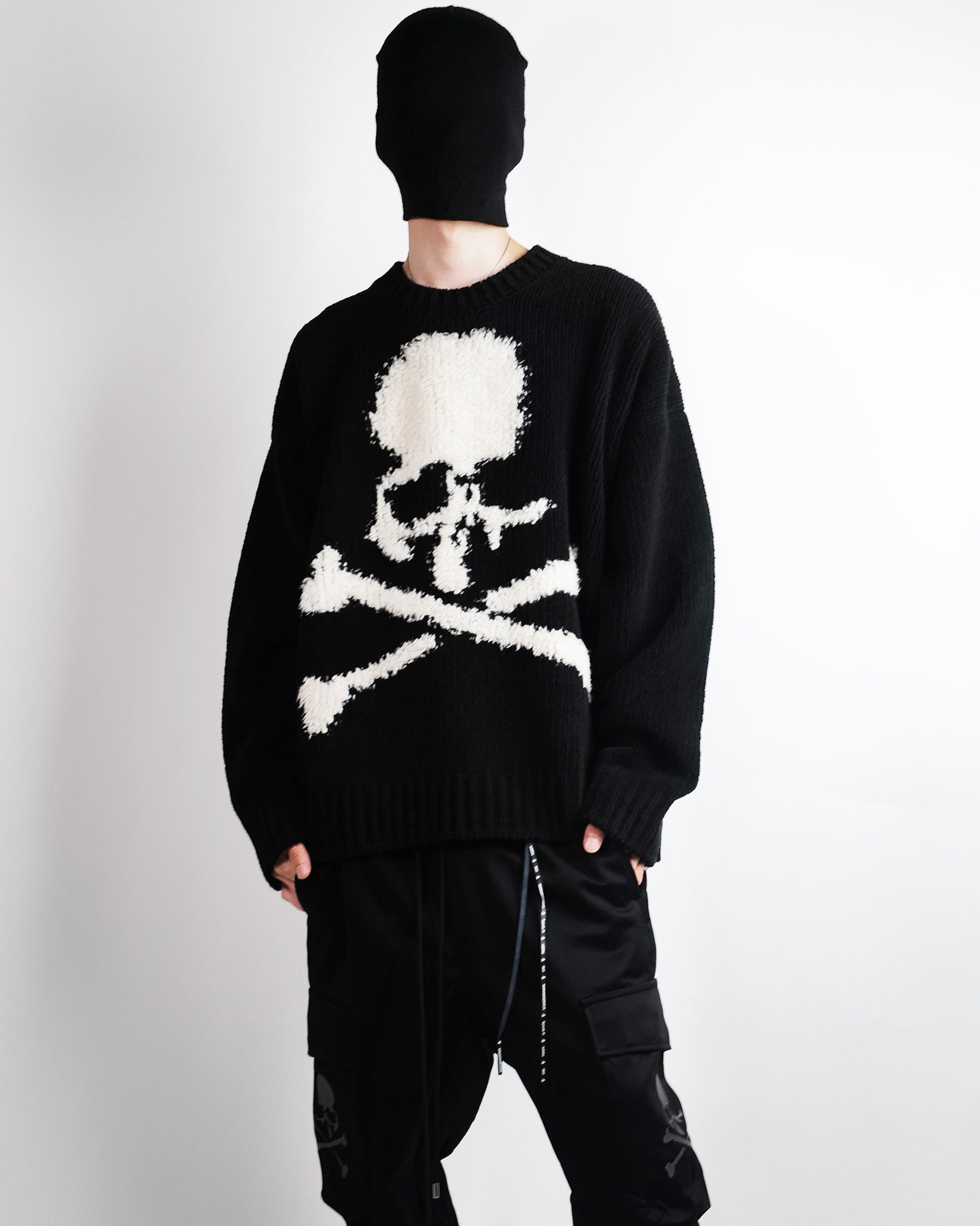 mastermind・マスターマインド - ニット・セーター CASHMERE SWEATER / BLACK