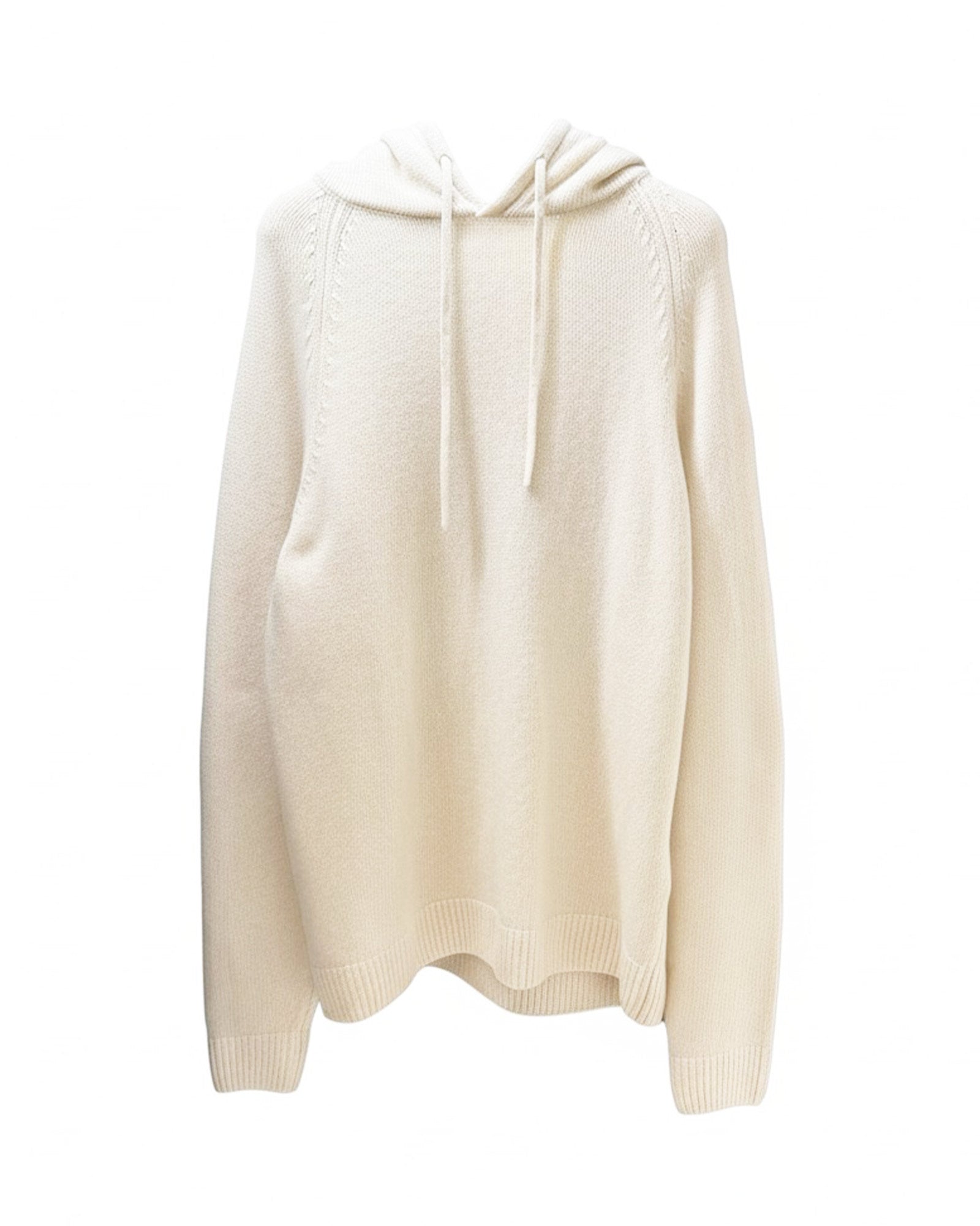 MAGLIA TRICOT CON CAPPUCCIO / WHITE