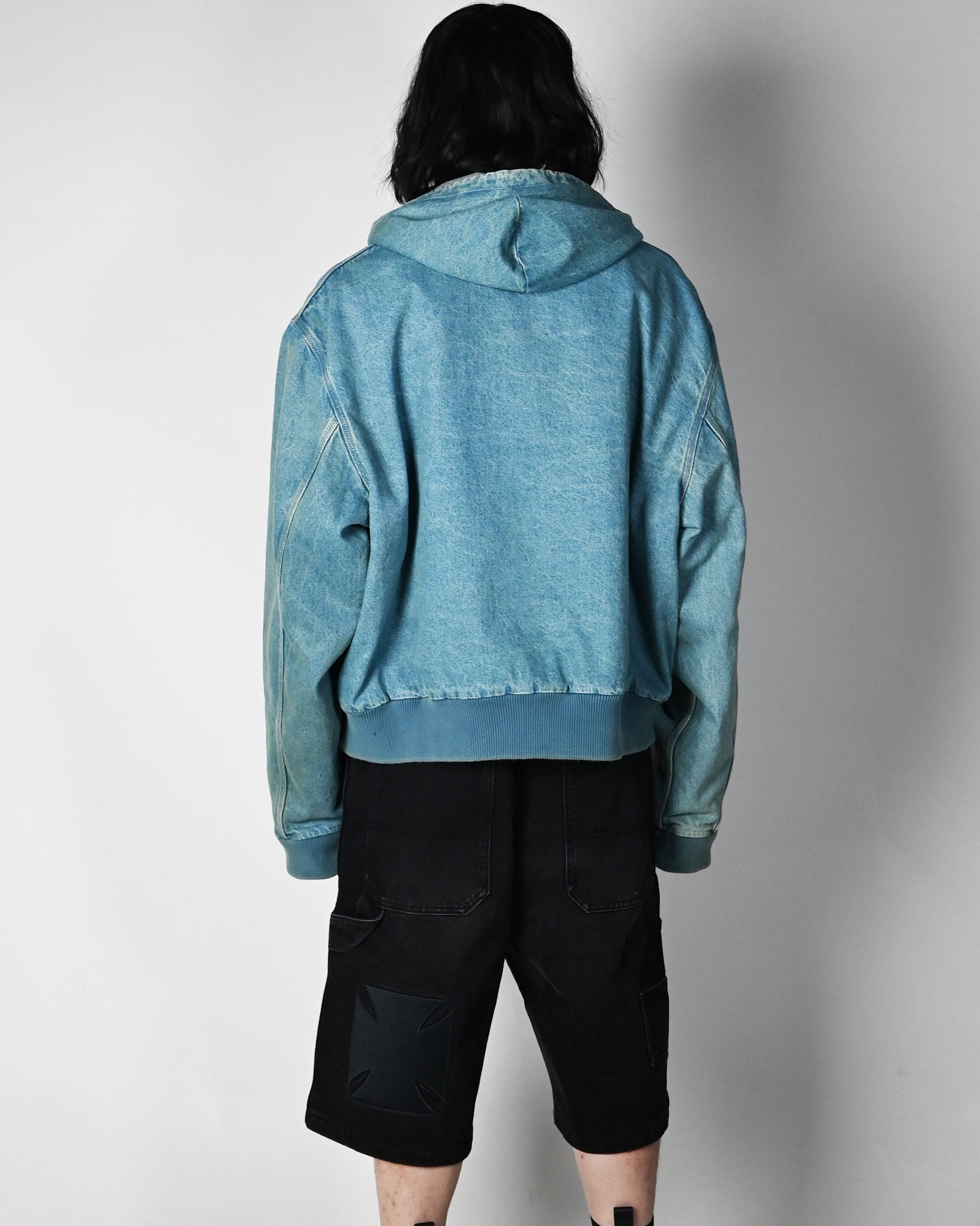 VETEMENTS・ヴェトモン - デニムジャケット HOODED WORKWEAR DENIM JACKET / VINTAGE MID BLUE