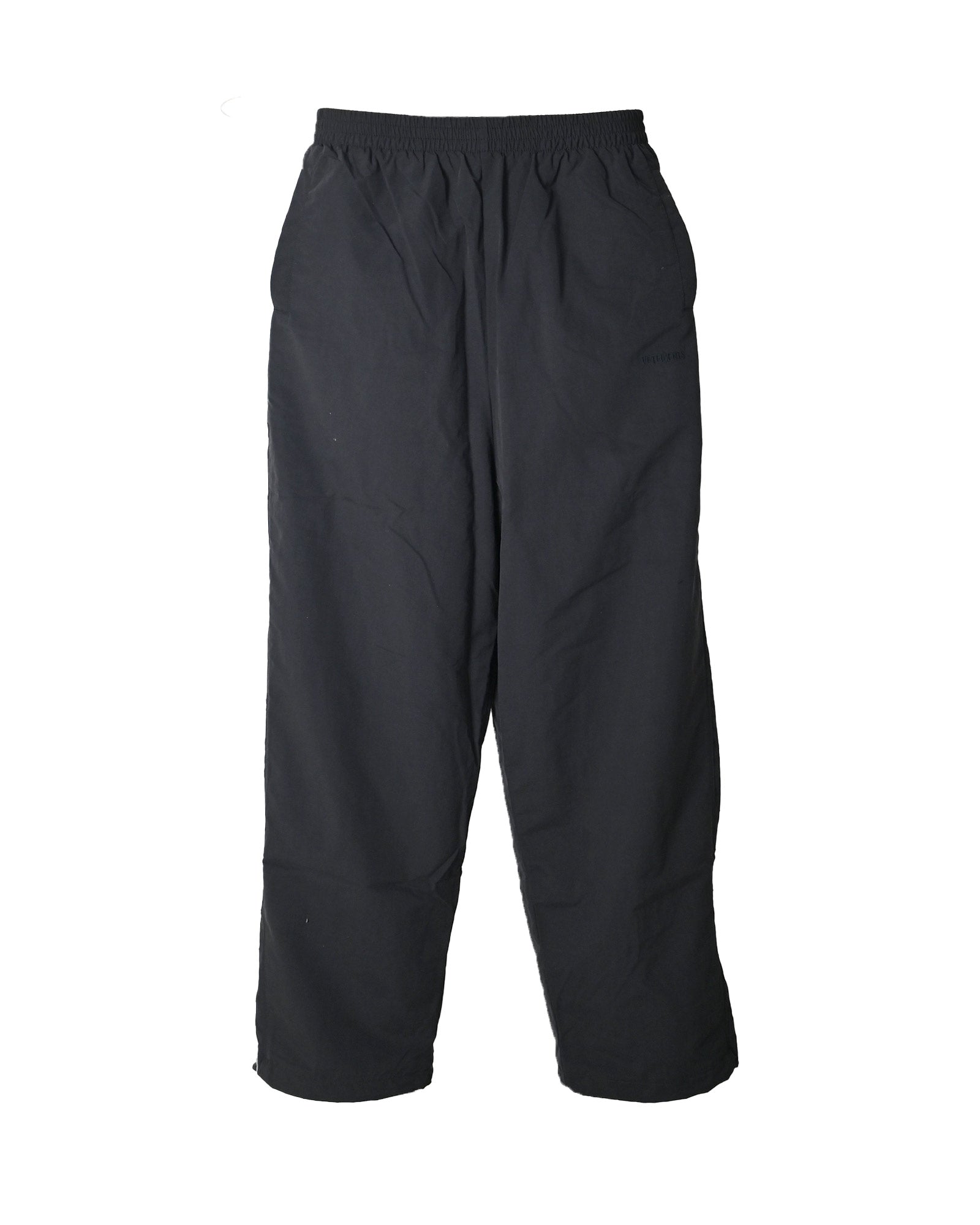 TAPED TRACKSUIT PANTS / BLACK/BLACK