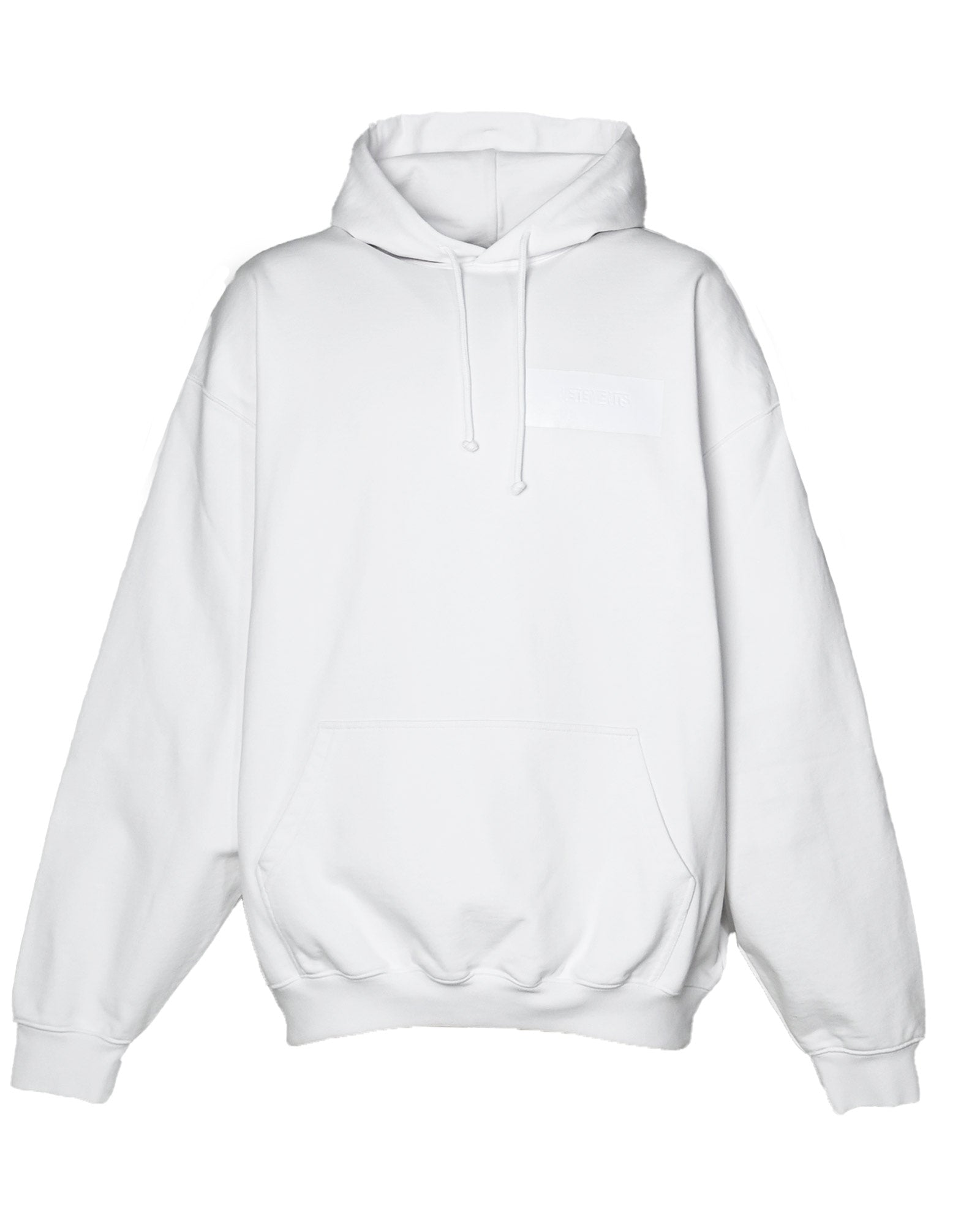 TAPED LOGO HOODIE / WHITE