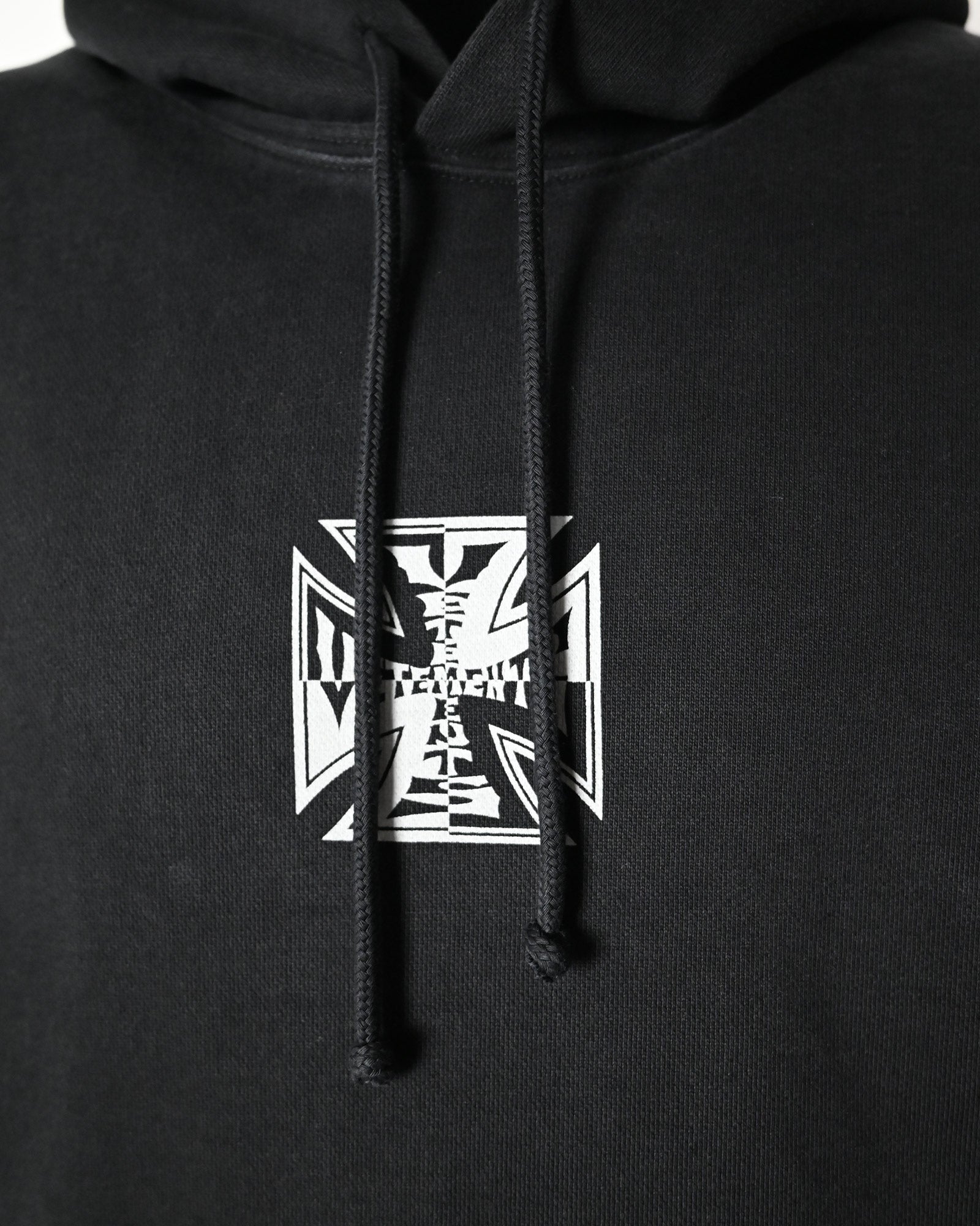 VETEMENTS・ヴェトモン - パーカー・フーディ TRIPPLE BIKER CROSS LOGO HOODIE / BLACK