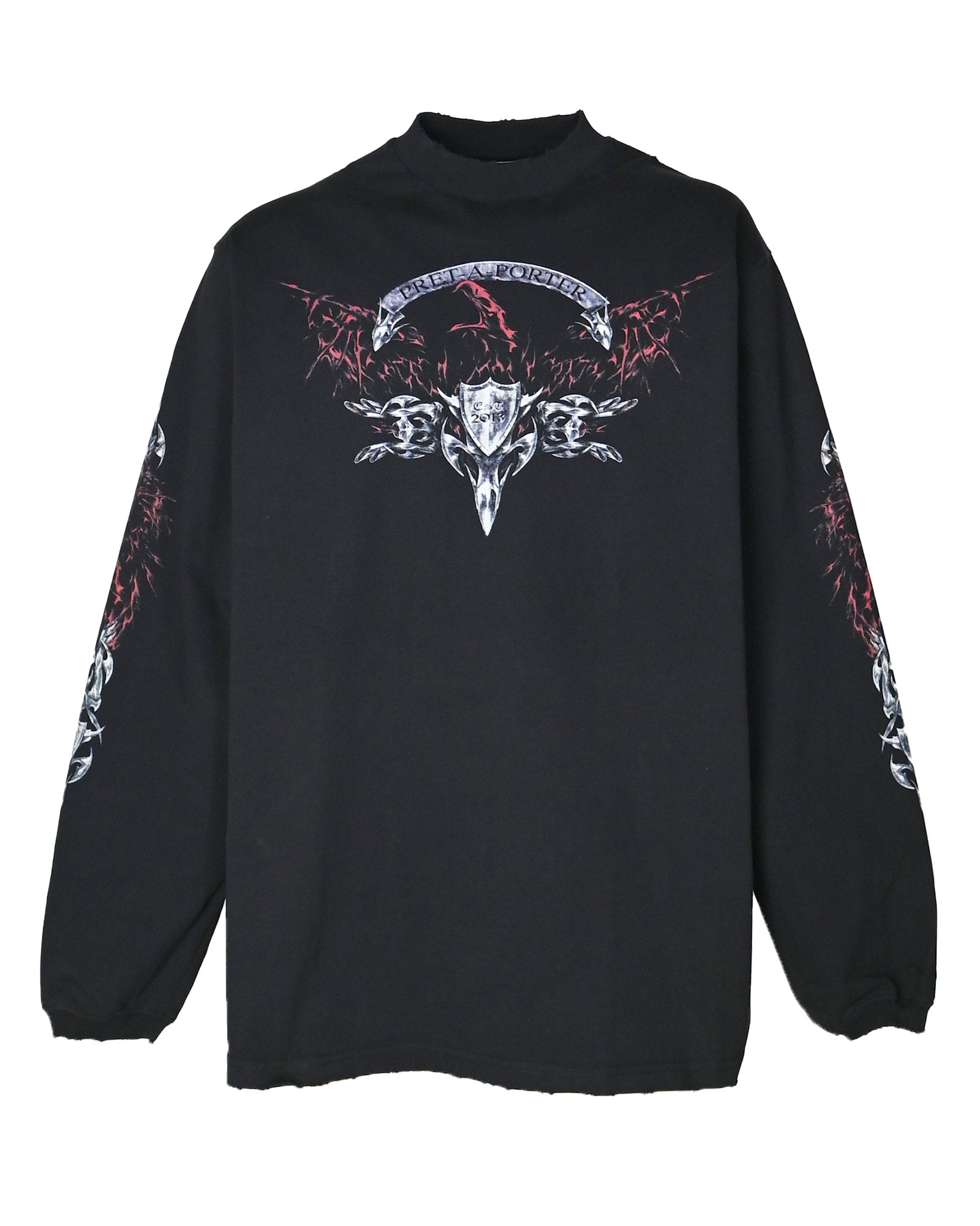 METAL LONGSLEEVE / WASHED-OUT BLACK