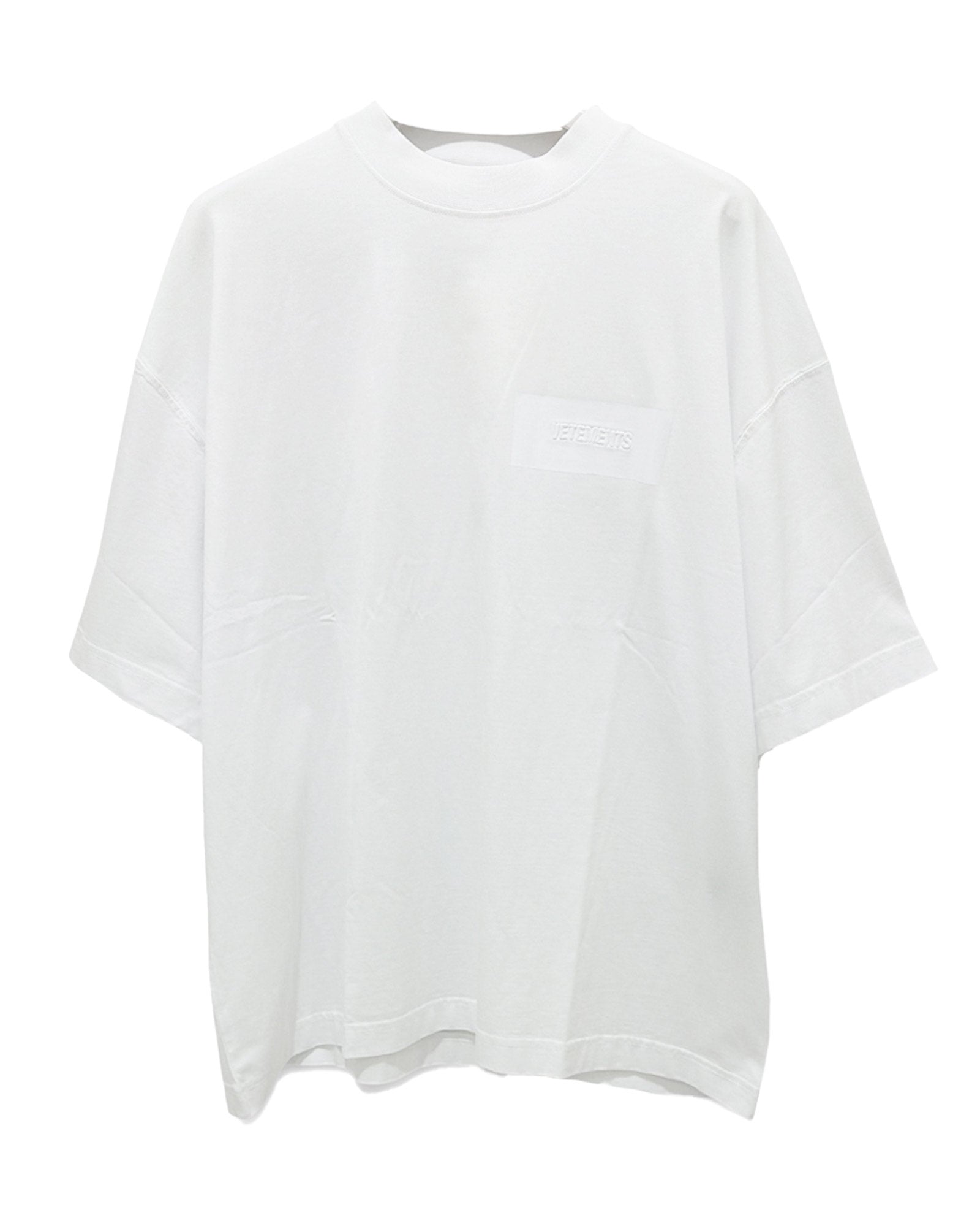 TAPED LOGO T-SHIRT / WHITE