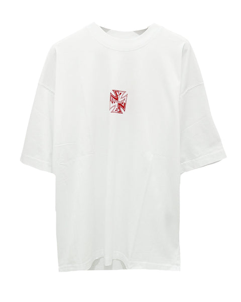 VETEMENTS (ヴェトモン) SS26 Tシャツ DOUBLE BIKER CROSS LOGO T