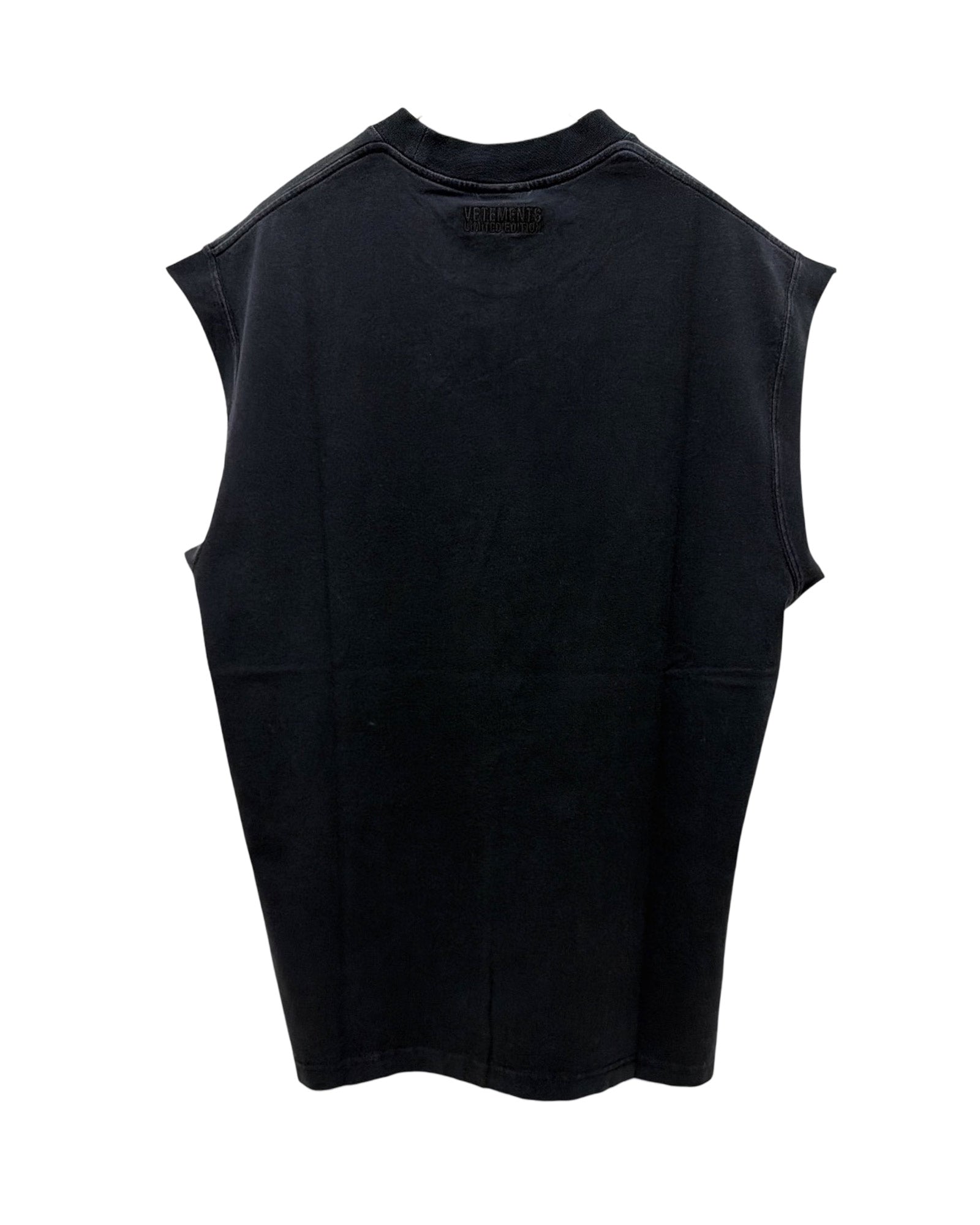 VETEMENTS・ヴェトモン - トップス SIN SLEEVELESS T-SHIRT / BLACK