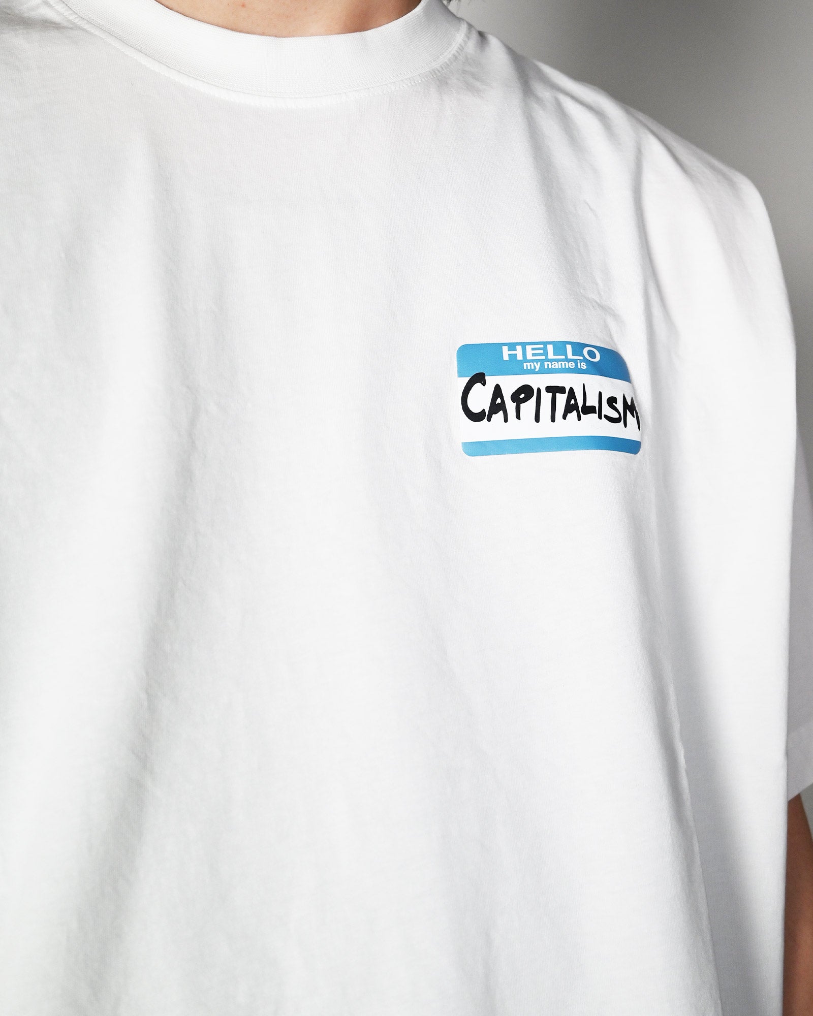 VETEMENTS・ヴェトモン - Tシャツ・カットソー STICKER T-SHIRT / WHITE