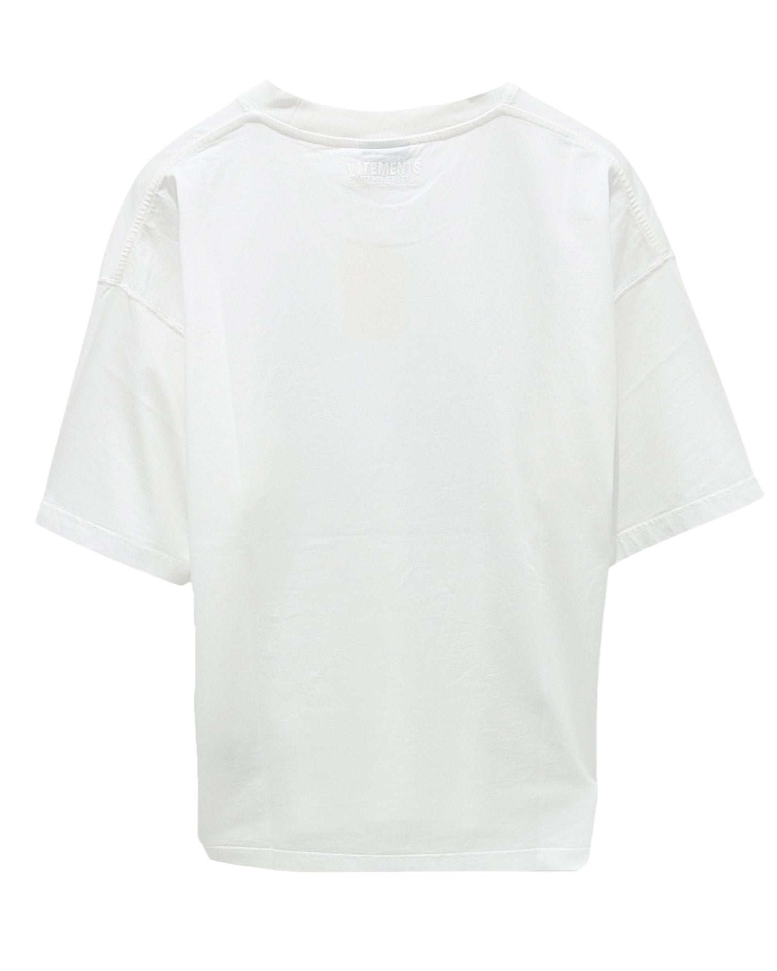 VETEMENTS・ヴェトモン - Tシャツ・カットソー STICKER T-SHIRT / WHITE