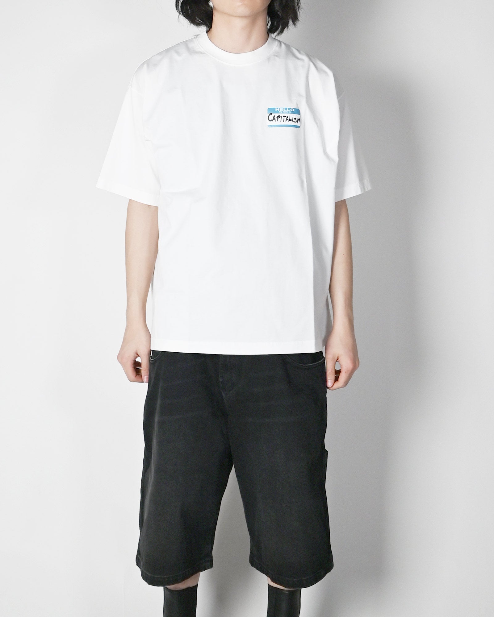 VETEMENTS・ヴェトモン - Tシャツ・カットソー STICKER T-SHIRT / WHITE