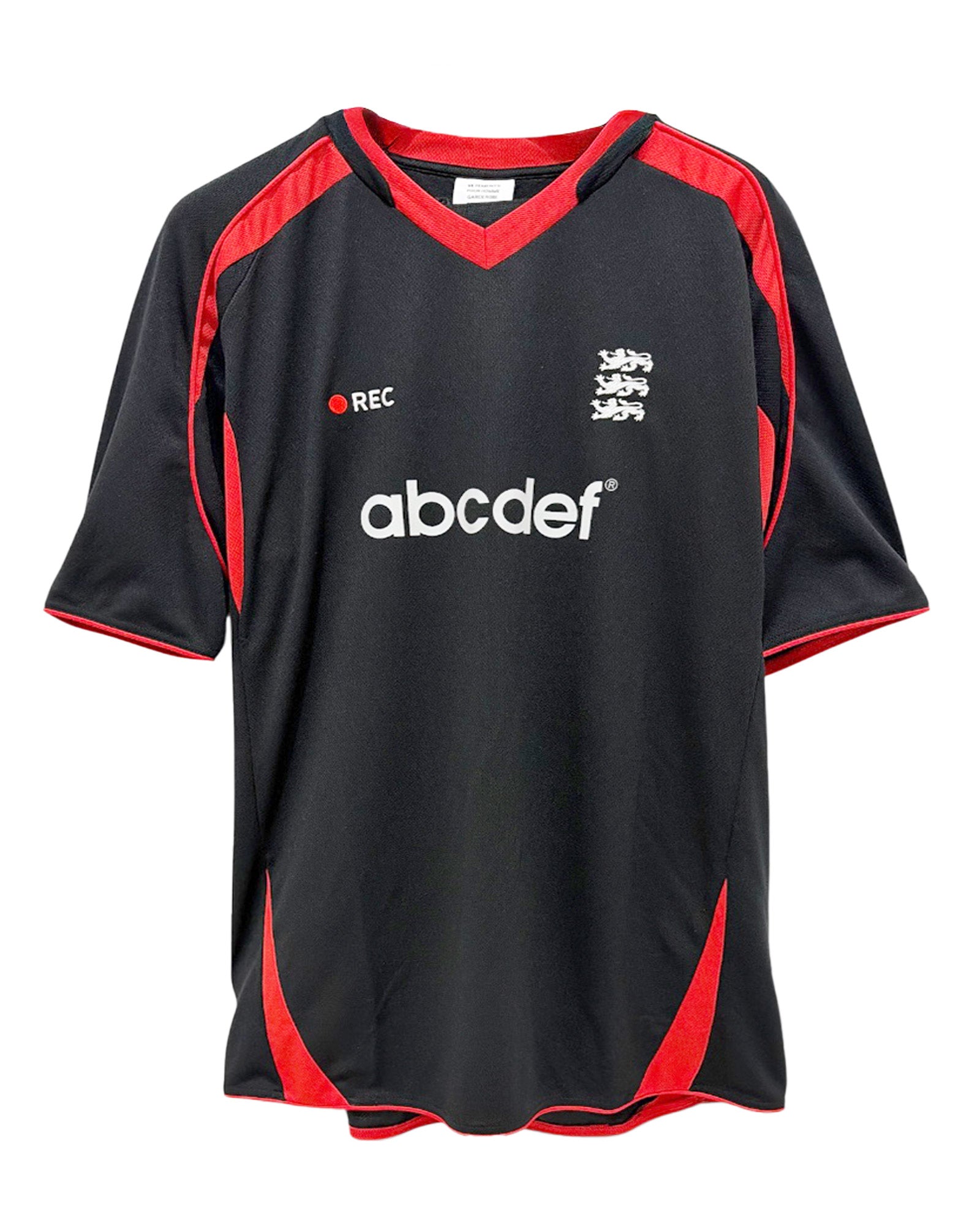 ALPHABET FOOTBALL JERSEY / BLACK/RED
