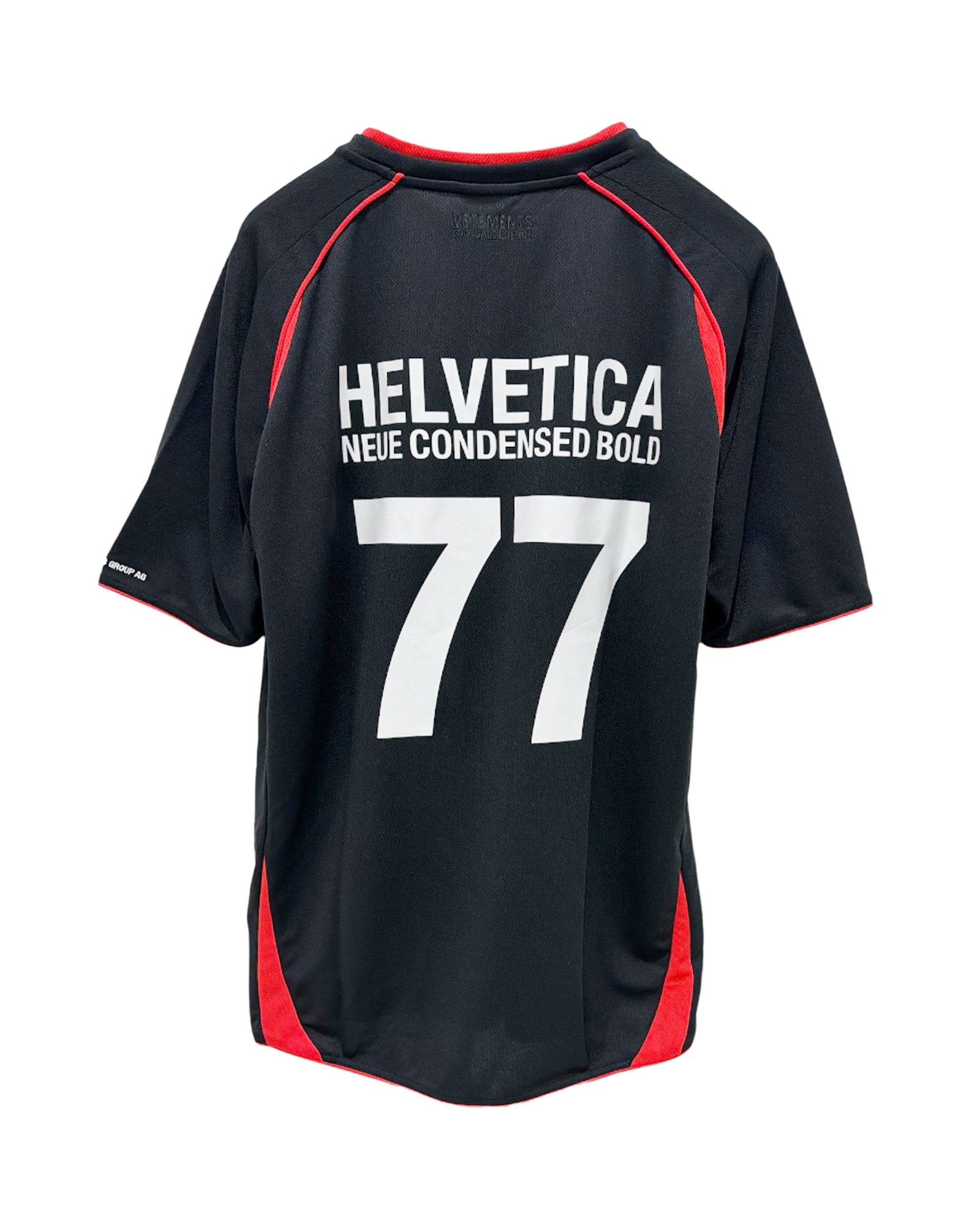 VETEMENTS・ヴェトモン - Tシャツ・カットソー ALPHABET FOOTBALL JERSEY / BLACK/RED