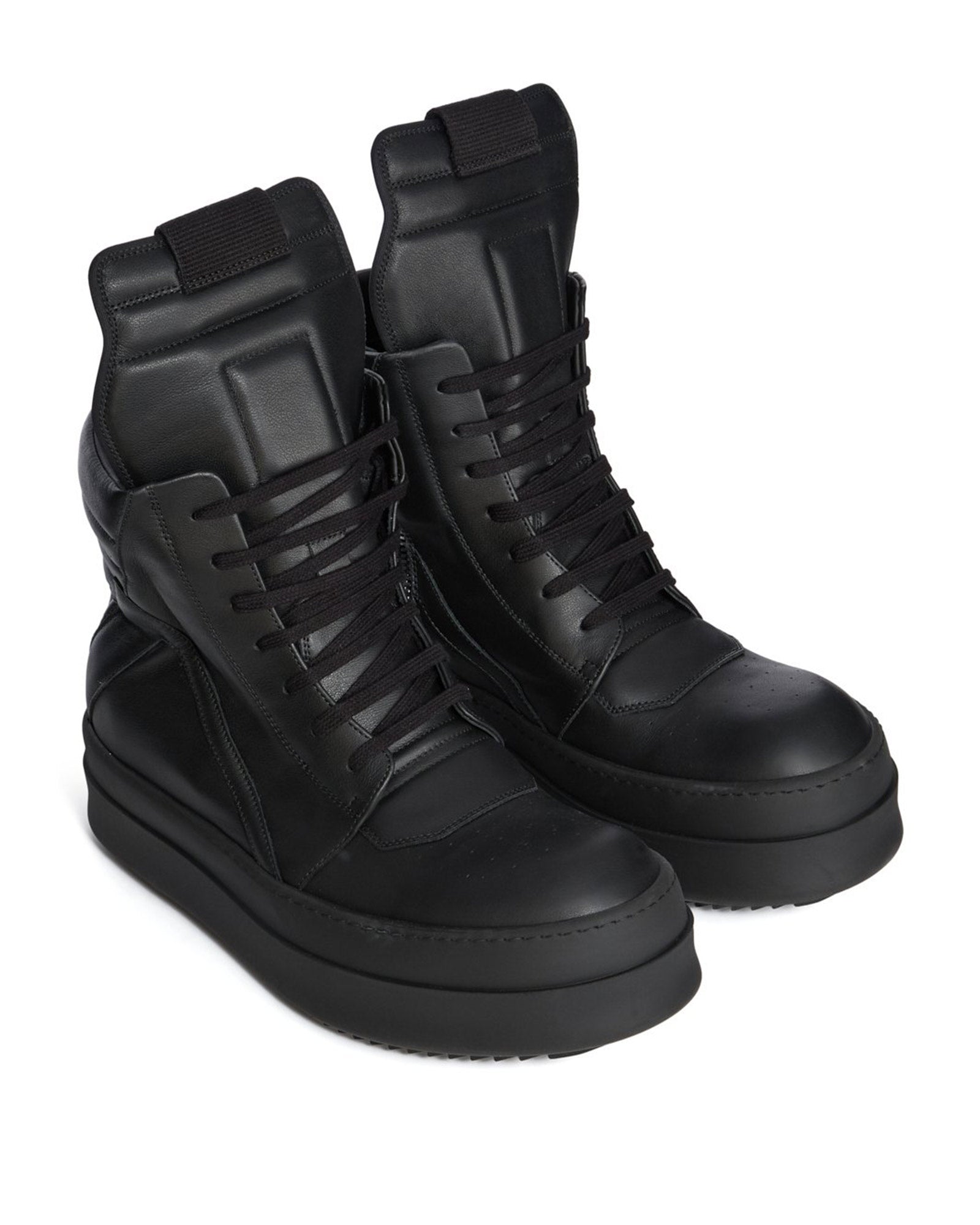 RICK OWENS・リック オウエンス - ハイカットスニーカー MEGA BUMPER GEOBASKET / ALL BLACK