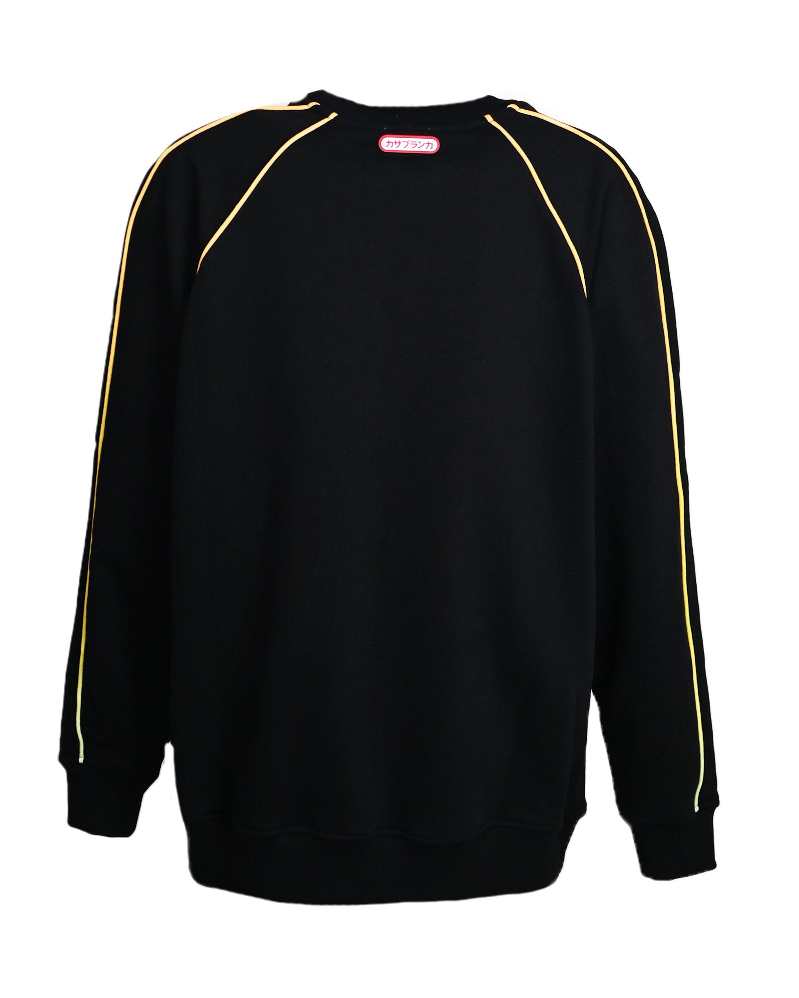 CASABLANCA・カサブランカ - スウェット GRADIENT PIPING RAGLAN SWEATSHIRT / BLACK