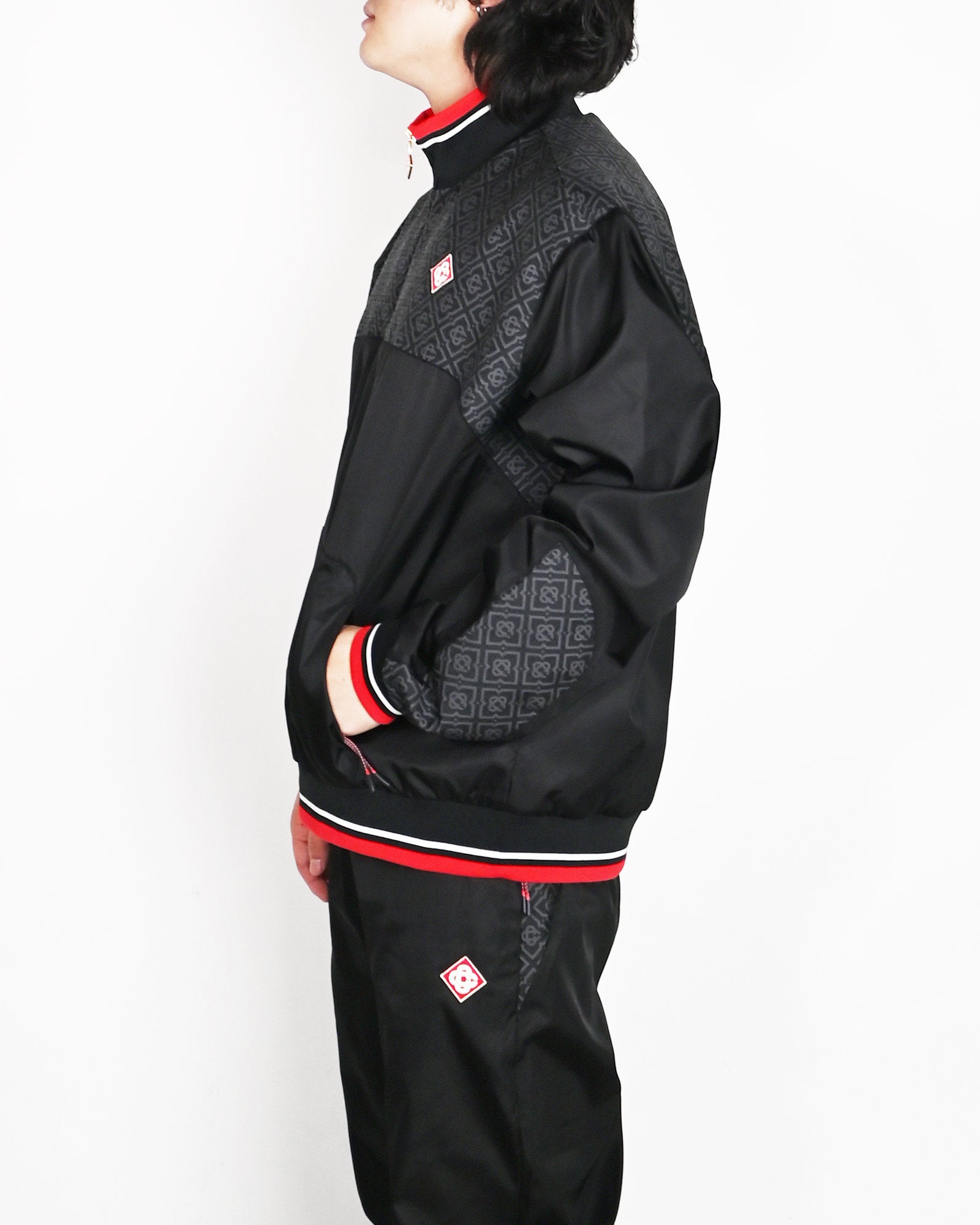 CASABLANCA・カサブランカ - ナイロンジャケット MENS HYBRID TRACK JACKET / BLACK