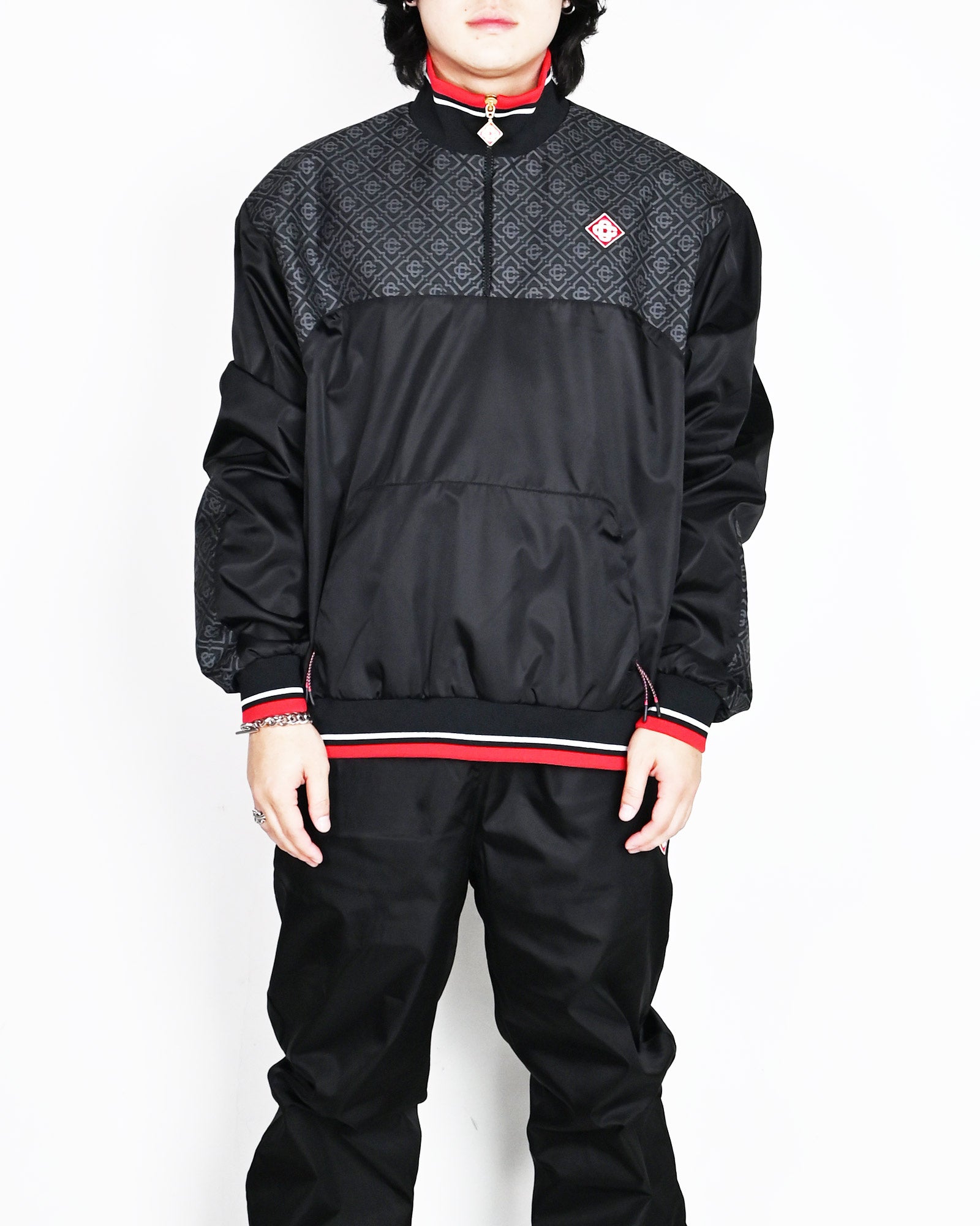 CASABLANCA・カサブランカ - ナイロンジャケット MENS HYBRID TRACK JACKET / BLACK