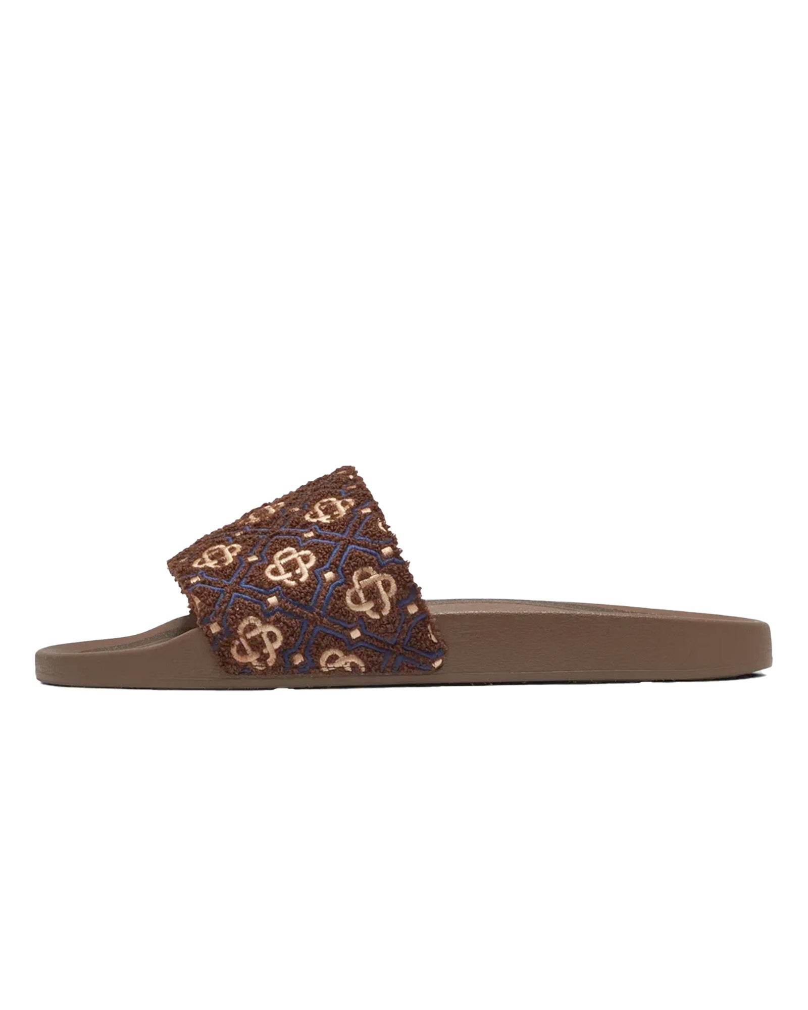 CASABLANCA・カサブランカ - サンダル MENS MONOGRAM POOL SLIDER / BROWN