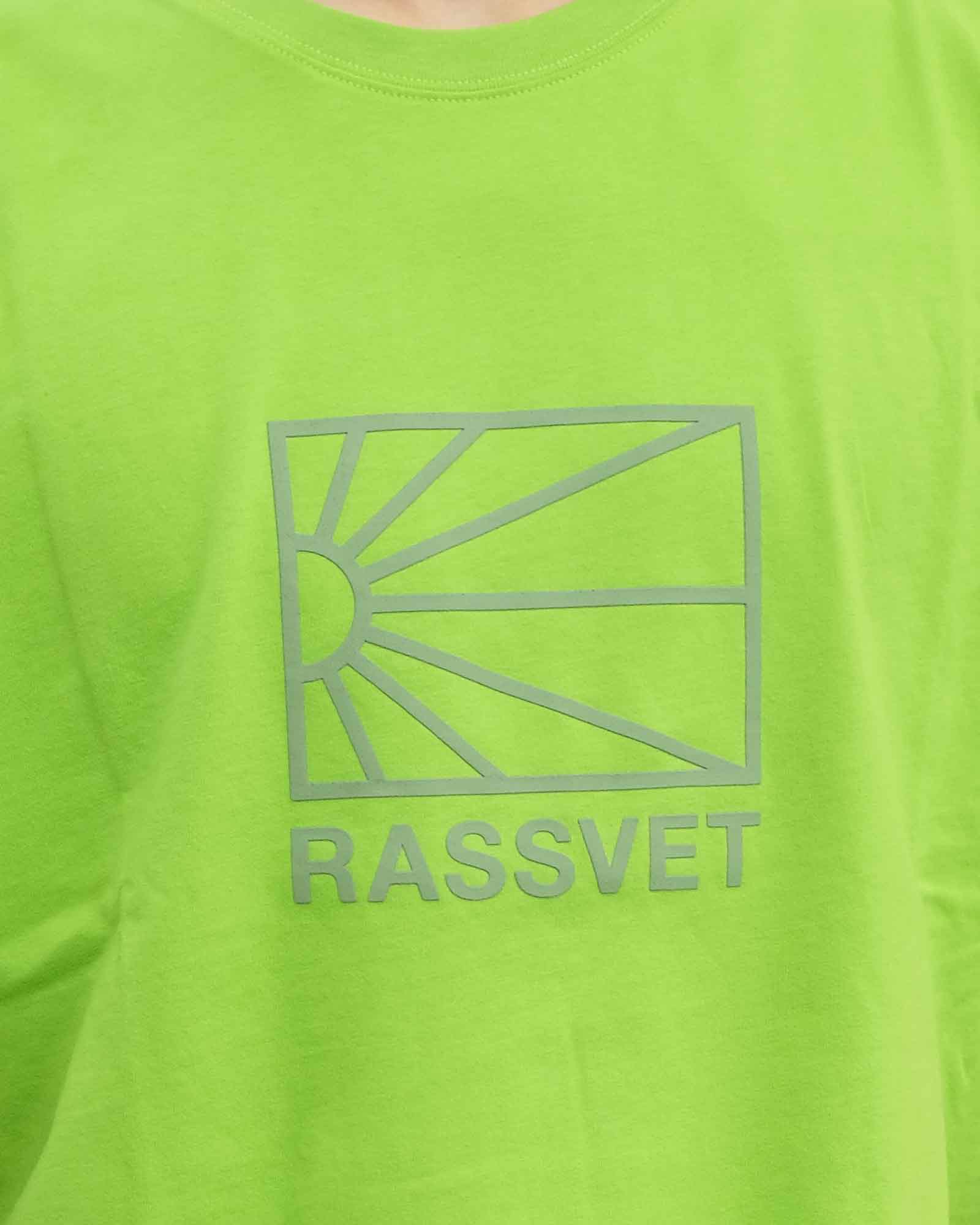 RASSVET・ラスベート - Tシャツ・カットソー MEN BIG LOGO TEE SHIRT KNIT / LIME