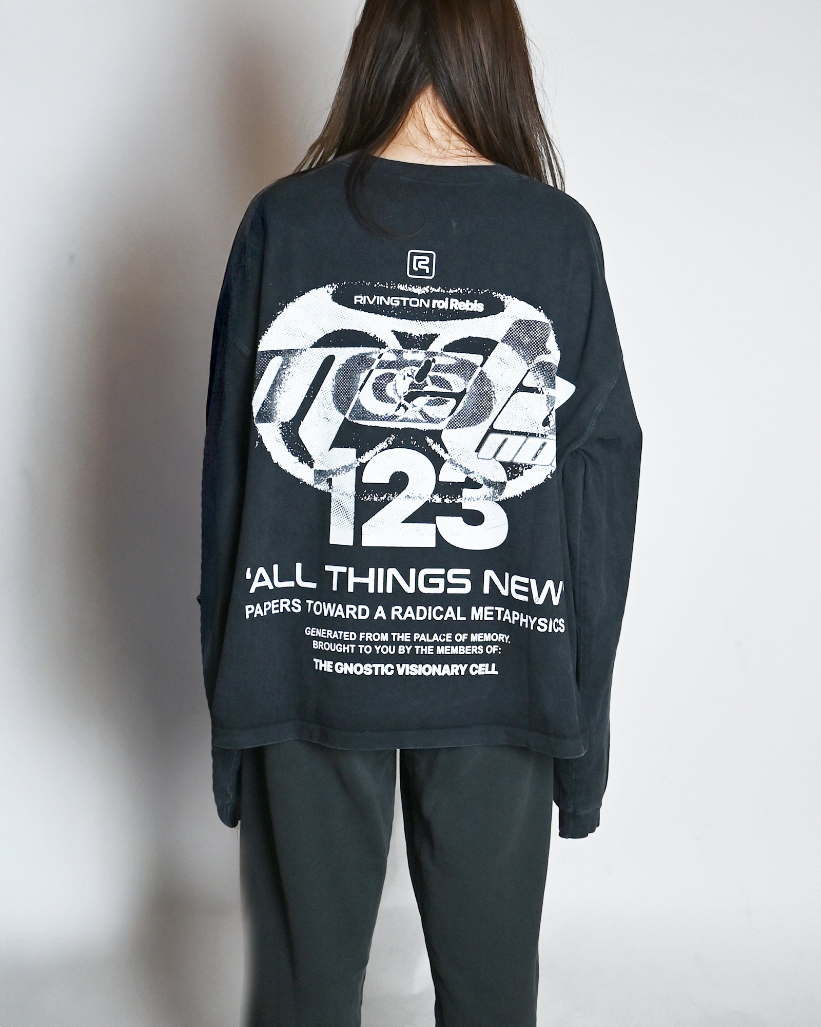 RRR123・リヴィントン ロイ レビス - L/S Tシャツ META ALMA CVA LS TEE / VINTAGE BLACK / BLUE
