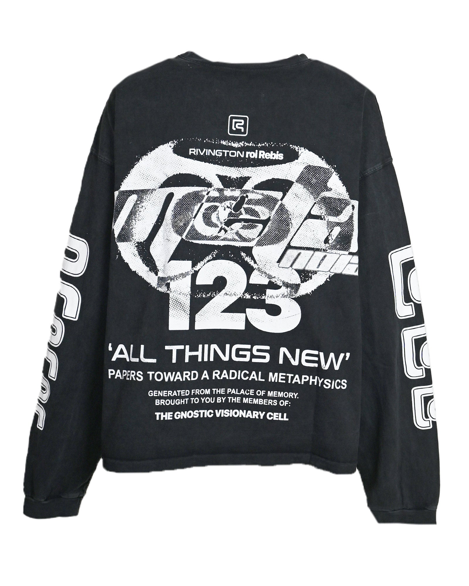 RRR123・リヴィントン ロイ レビス - L/S Tシャツ META ALMA CVA LS TEE / VINTAGE BLACK / BLUE