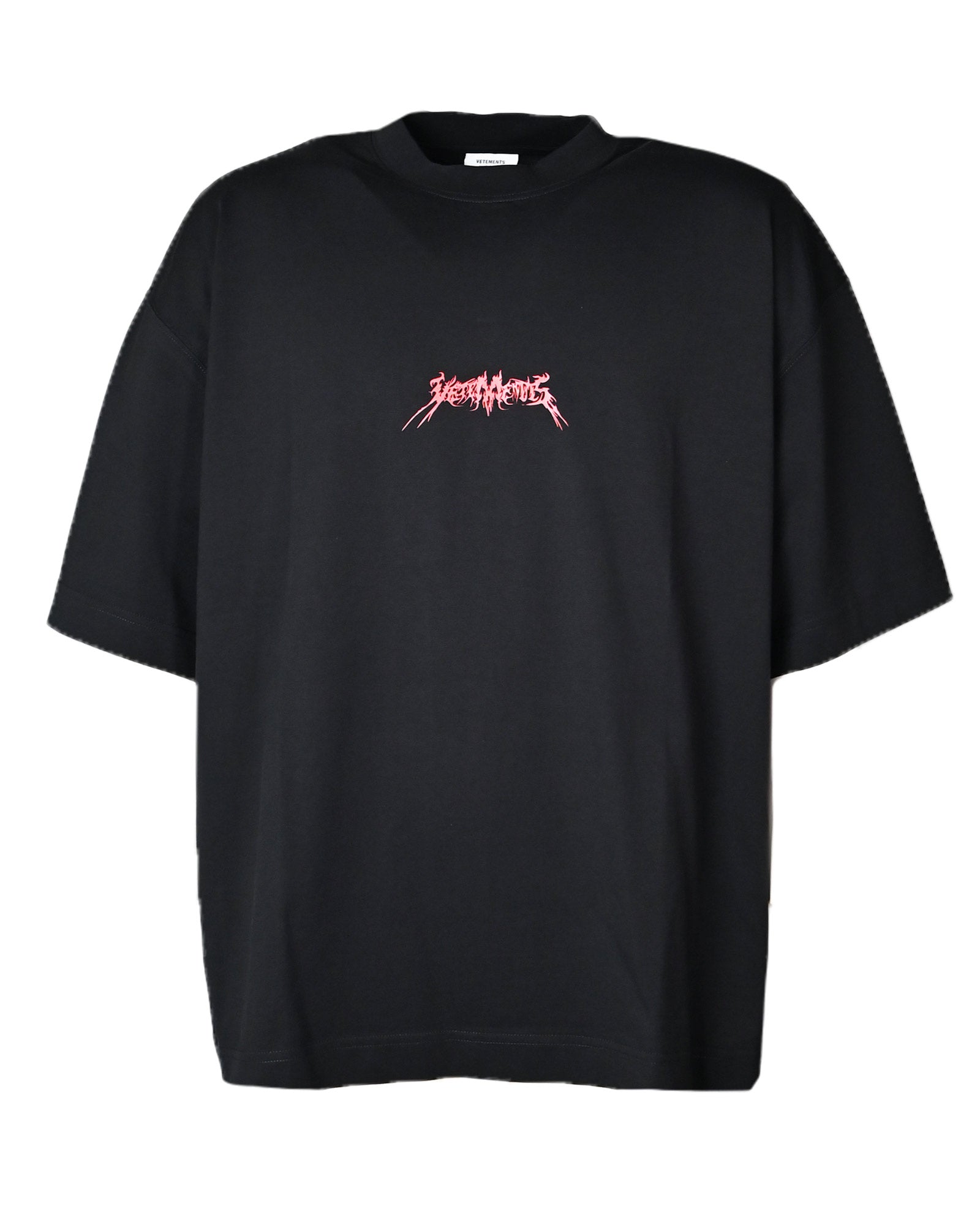 METAL LOGO REGULAR T-SHIRT / BLACK