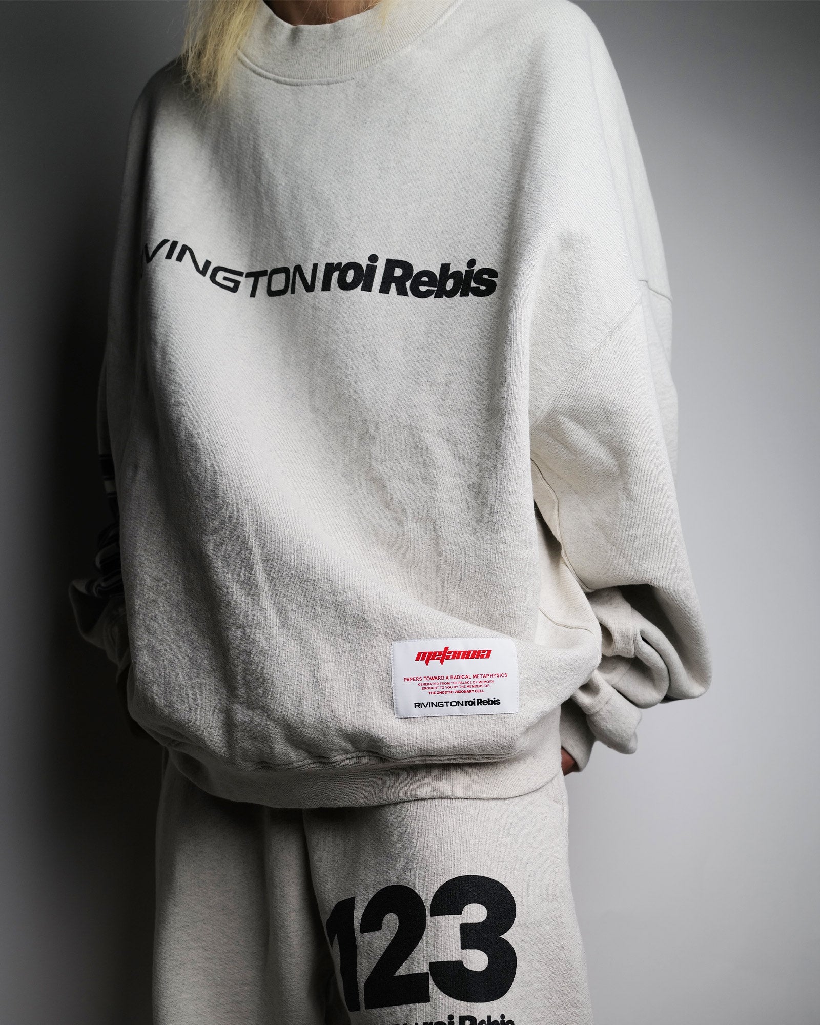 RRR123・リヴィントン ロイ レビス -  METANOIA USO CVA CREWNECK / HEATHER GREY