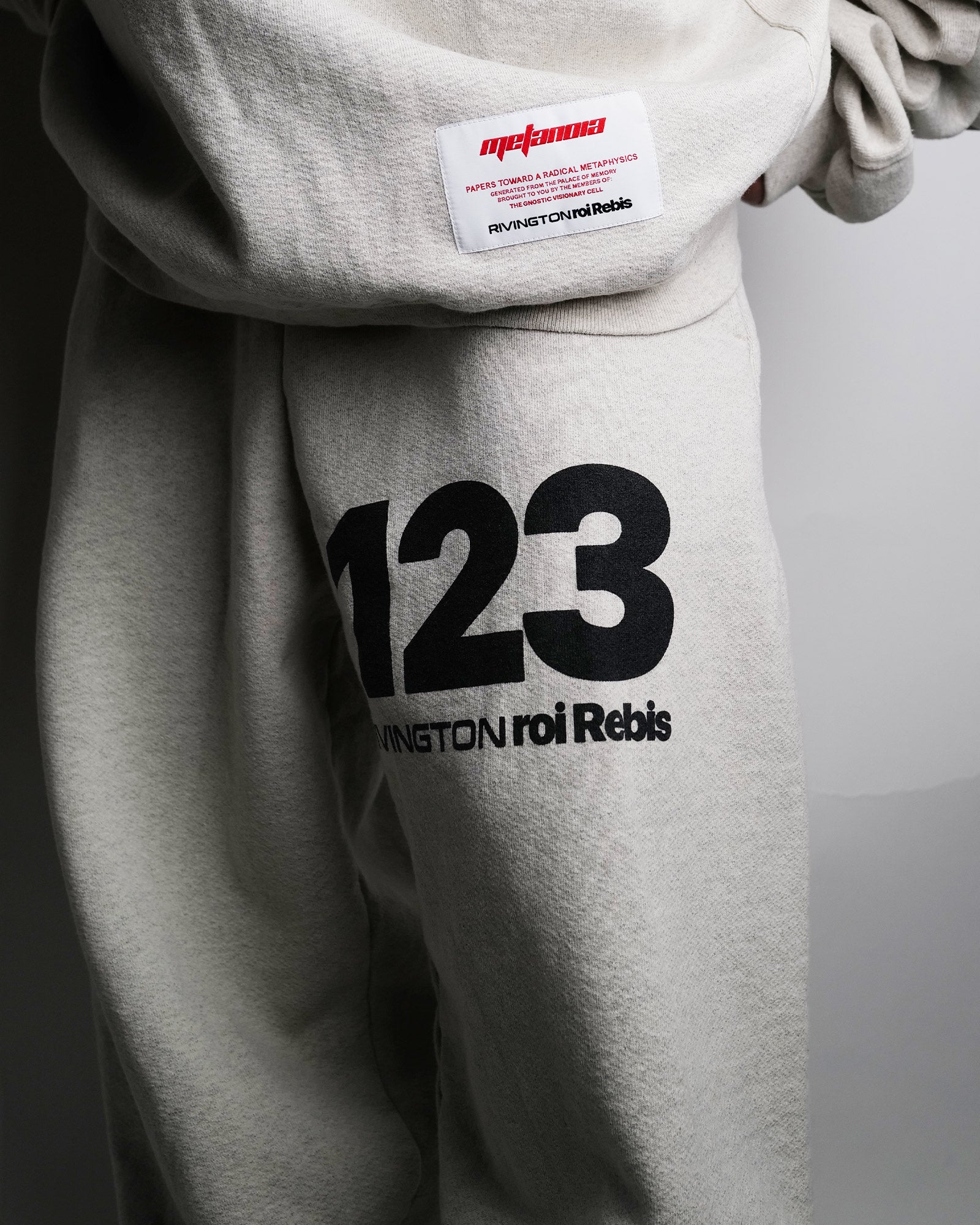 RRR123・Rivington Roy Levis -  METANOIA USO SWEAT / HEATHER GREY