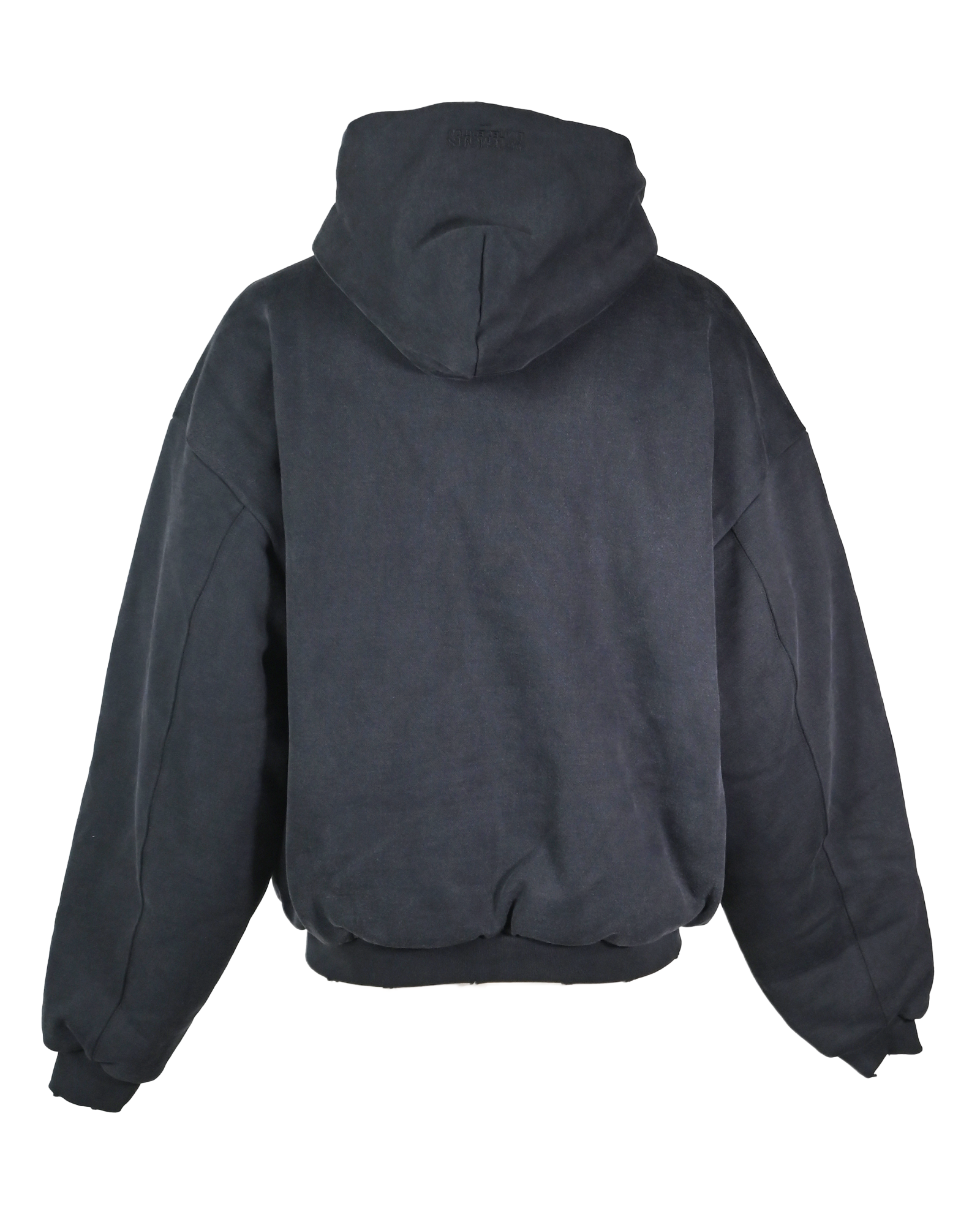 VETEMENTS・ヴェトモン - ジャケット PUFFED ZIP-UP HOODIE / WASHED BLACK