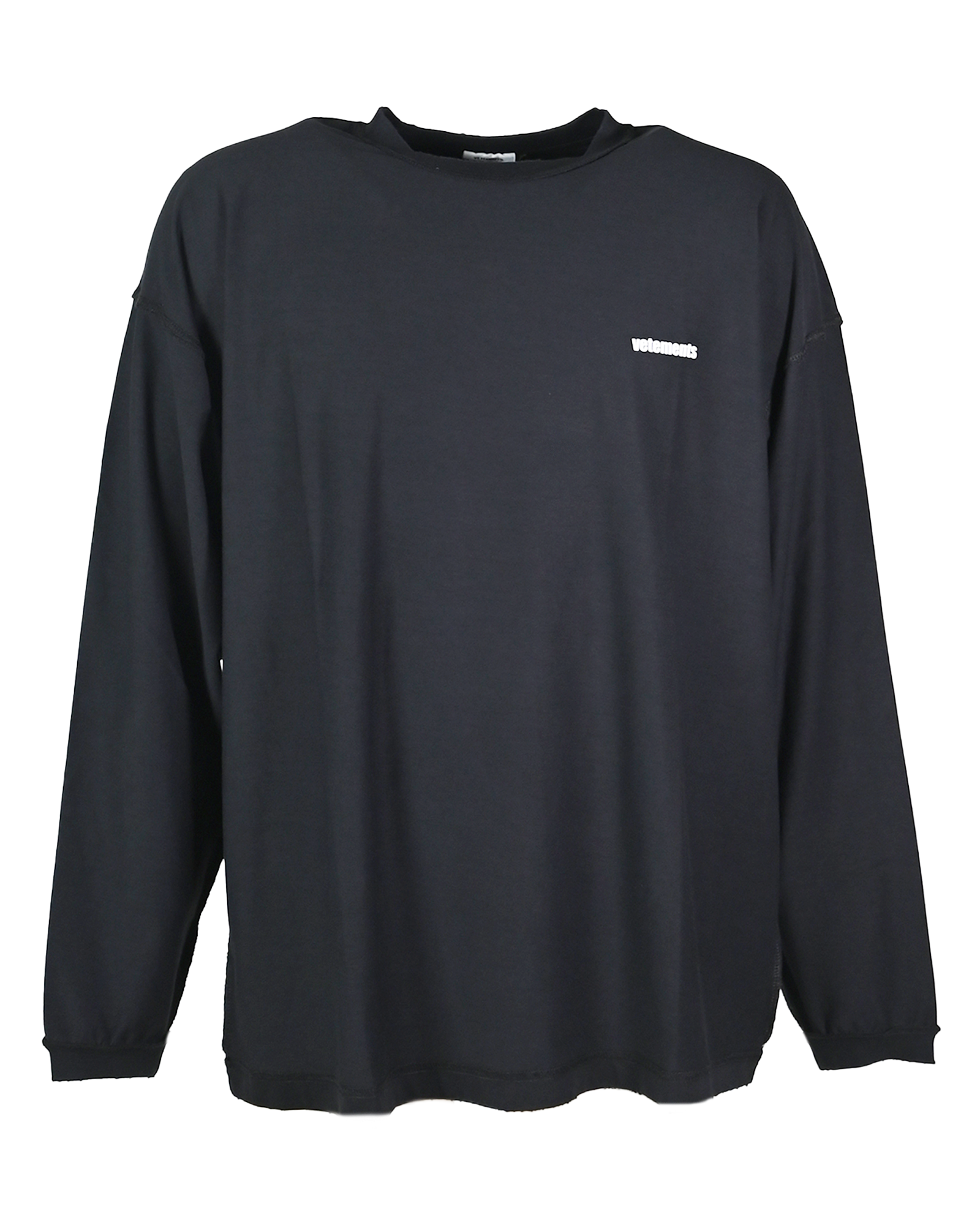 VETEMENTS・Vetements -  ANARCHIST SUMMER INSIDE OUT LONG SLEEVE / WASHED BLACK