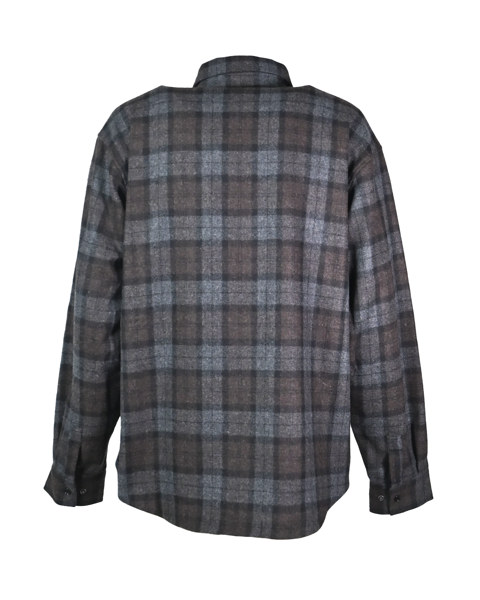 VETEMENTS・ヴェトモン - シャツ ZIP-UP FLANNEL SHIRT / BLACK CHECK