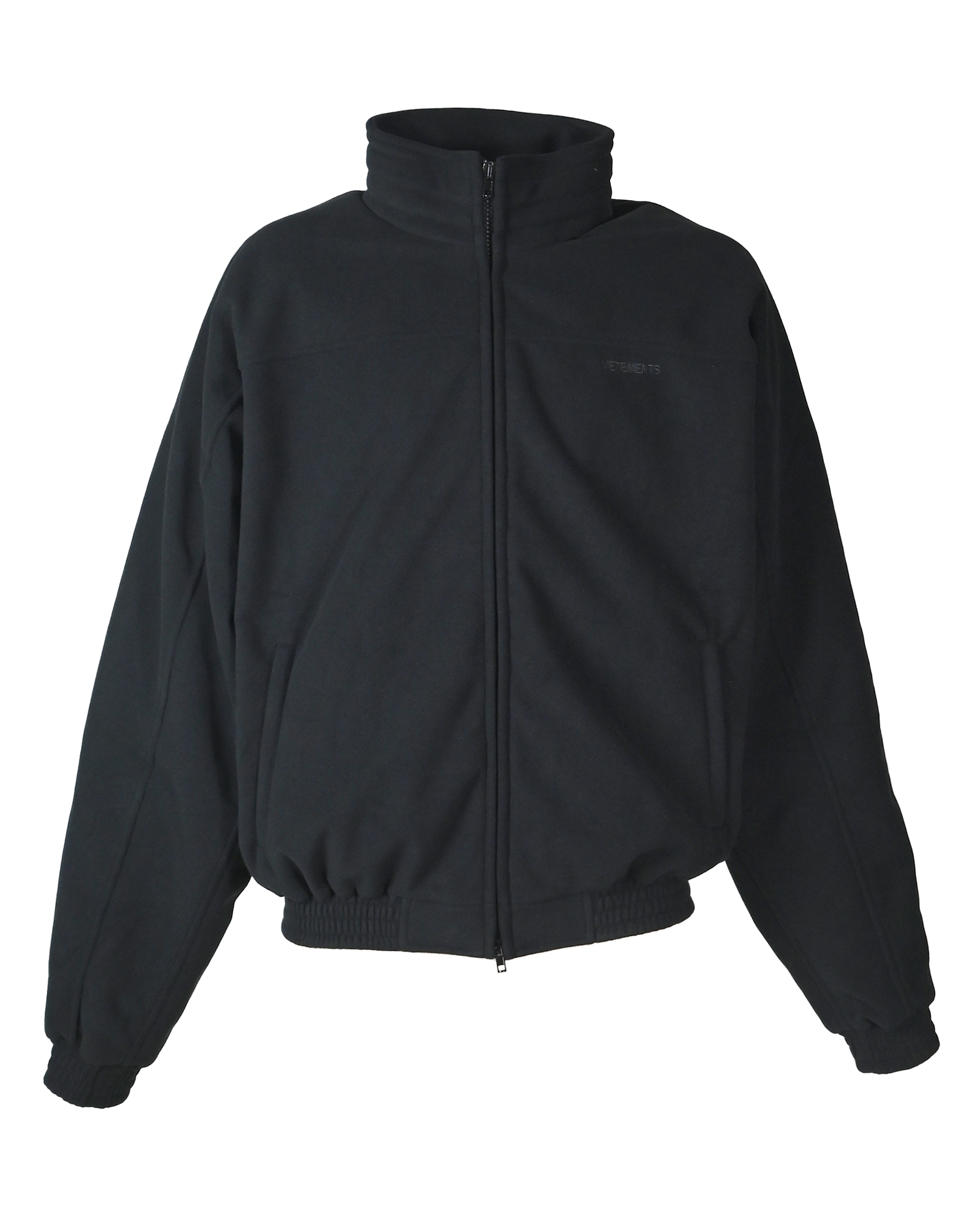 VETEMENTS・ヴェトモン - ジャケット BLACKOUT FLEECE JACKET/ BLACK