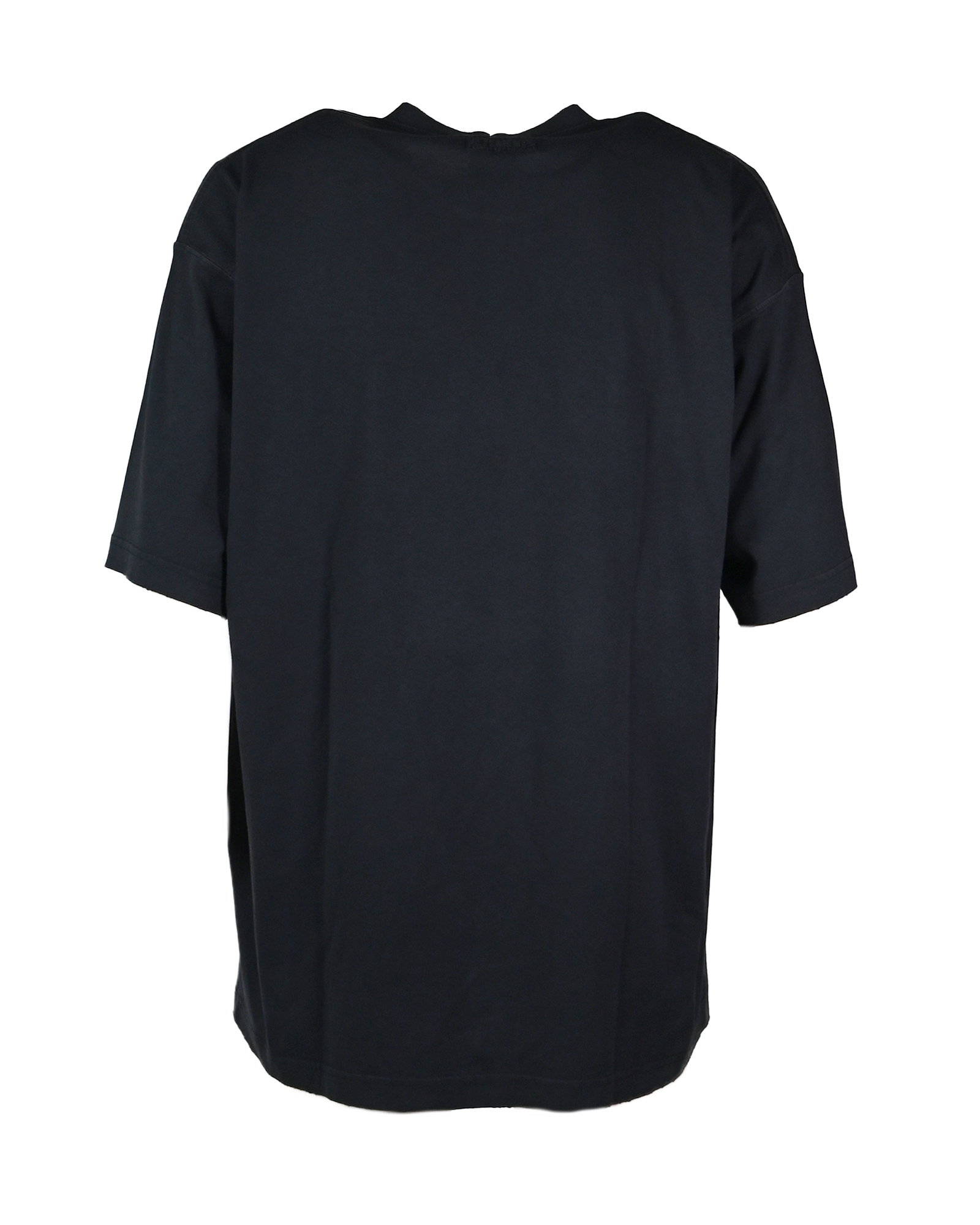 VETEMENTS・Vetements -  SCRIBBLED LOGO OVERSIZED T-SHIRT / WASHED BLACK