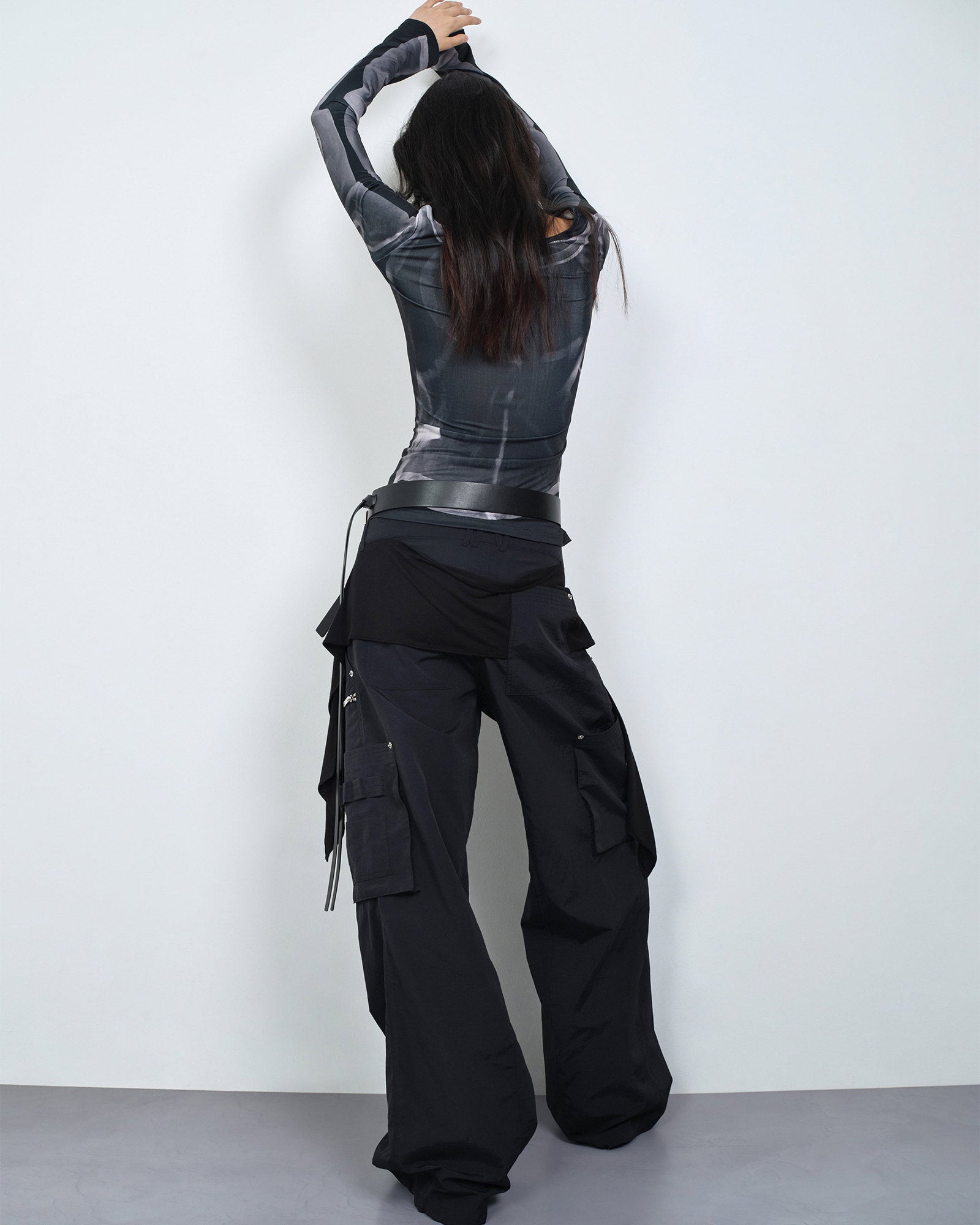NACHE・ナチェ - パンツ MIXED LAYERED TIE JOGGER PANTS (UNISEX)