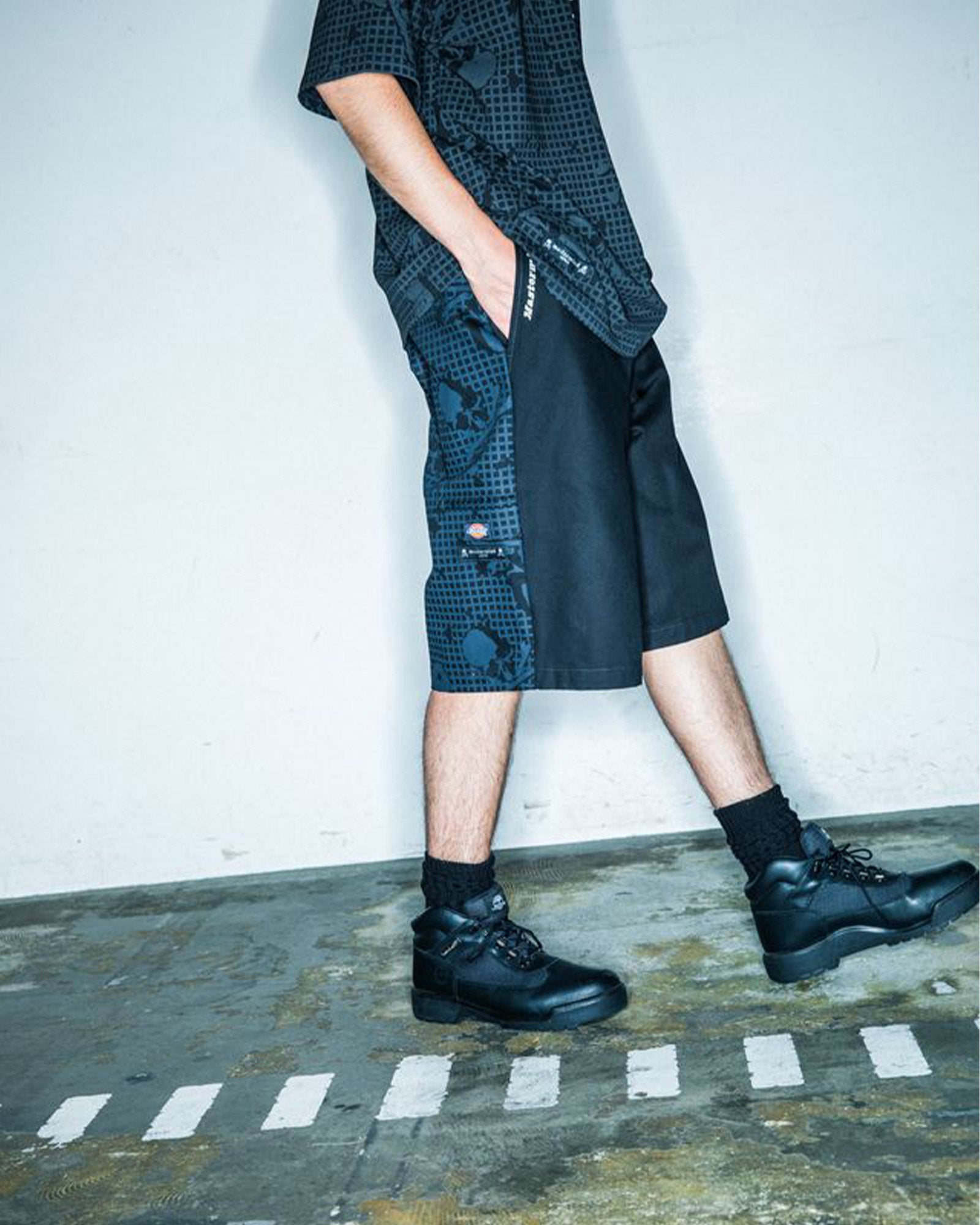 mastermind・マスターマインド - ハーフ・ショートパンツ DUCK SHORTS / BLACK