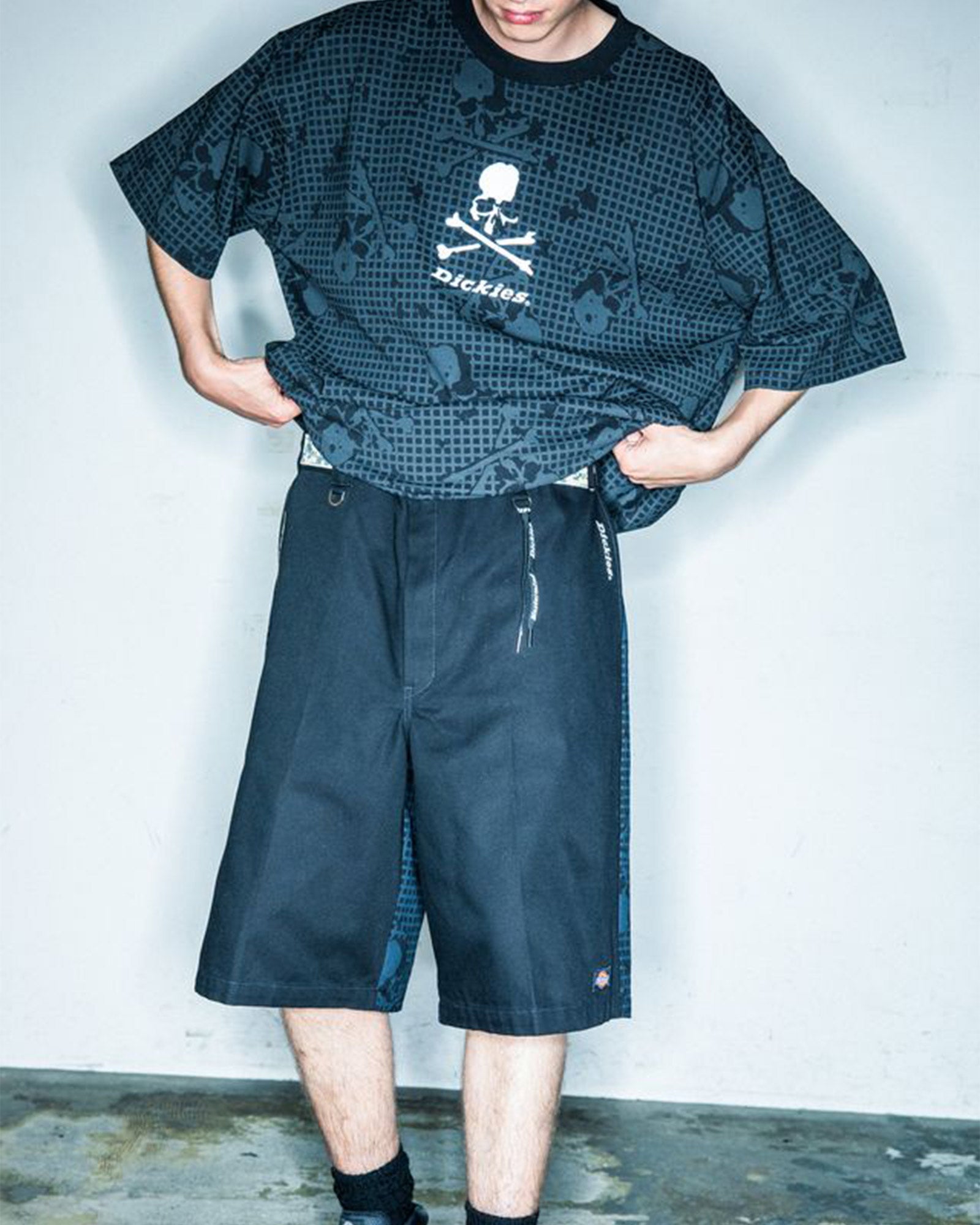 mastermind・マスターマインド - ハーフ・ショートパンツ DUCK SHORTS / BLACK