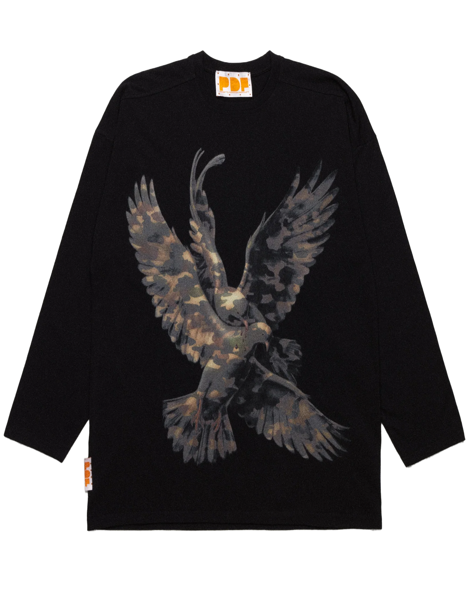 PDF・プロジェクト・ドメニコ・フォルミケッティ - L/S Tシャツ ML LONG SLEEVE FORGIVE MY SINS / BLACK BLACK