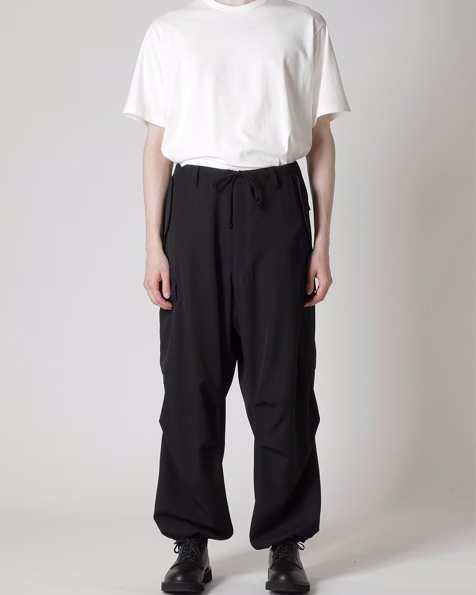 Y's for men・ワイズ フォー メン - その他パンツ WOOL GABARDINE CARGO PANTS / BLACK