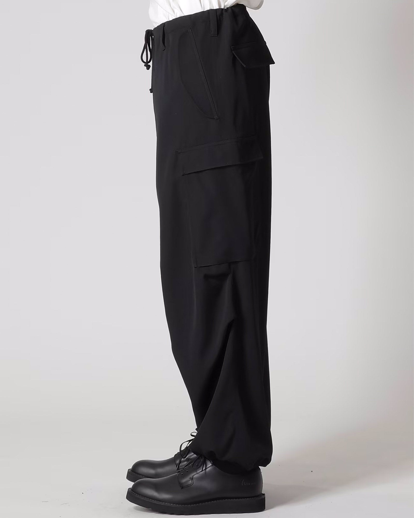 Y's for men・ワイズ フォー メン - その他パンツ WOOL GABARDINE CARGO PANTS / BLACK