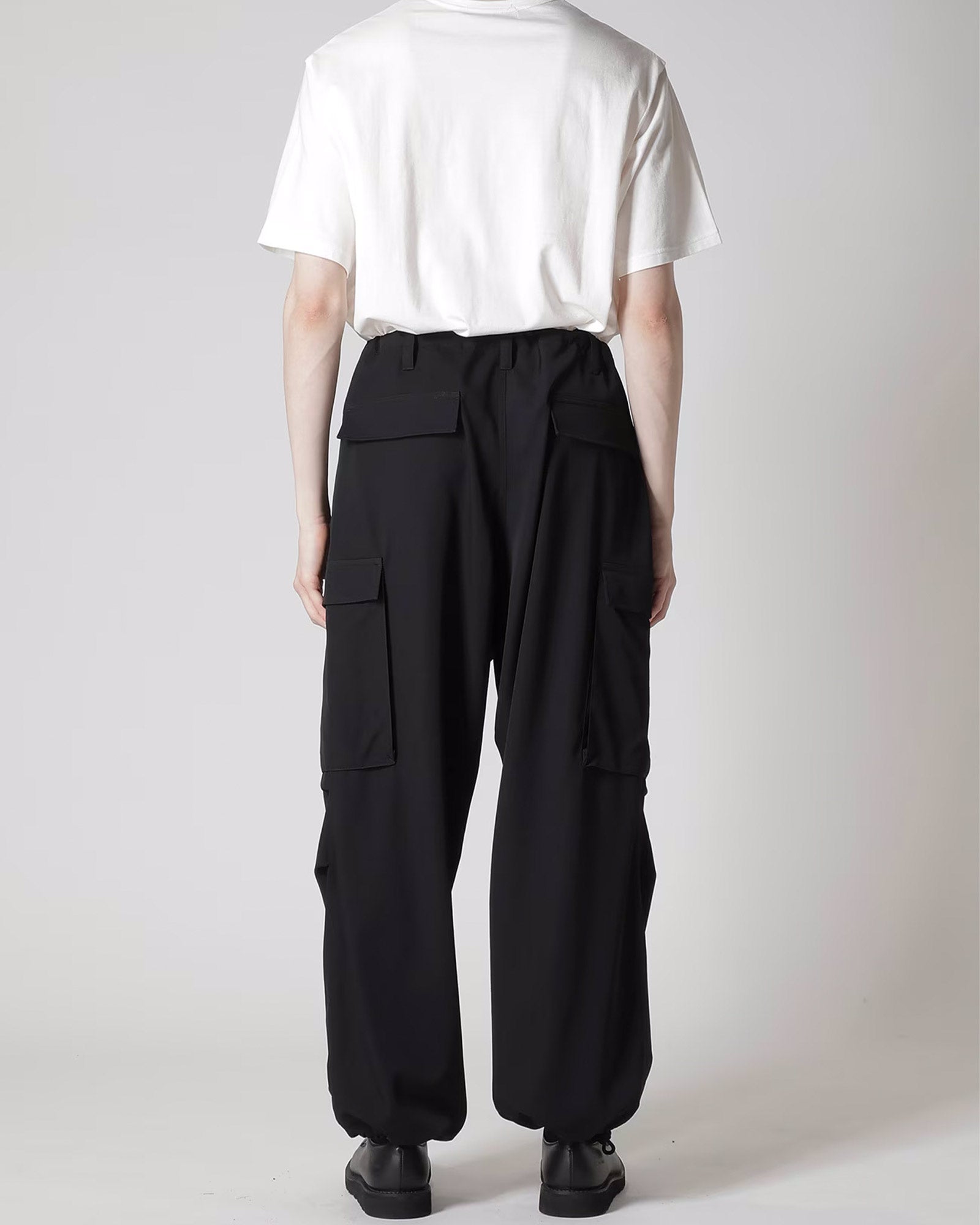 Y's for men・ワイズ フォー メン - その他パンツ WOOL GABARDINE CARGO PANTS / BLACK