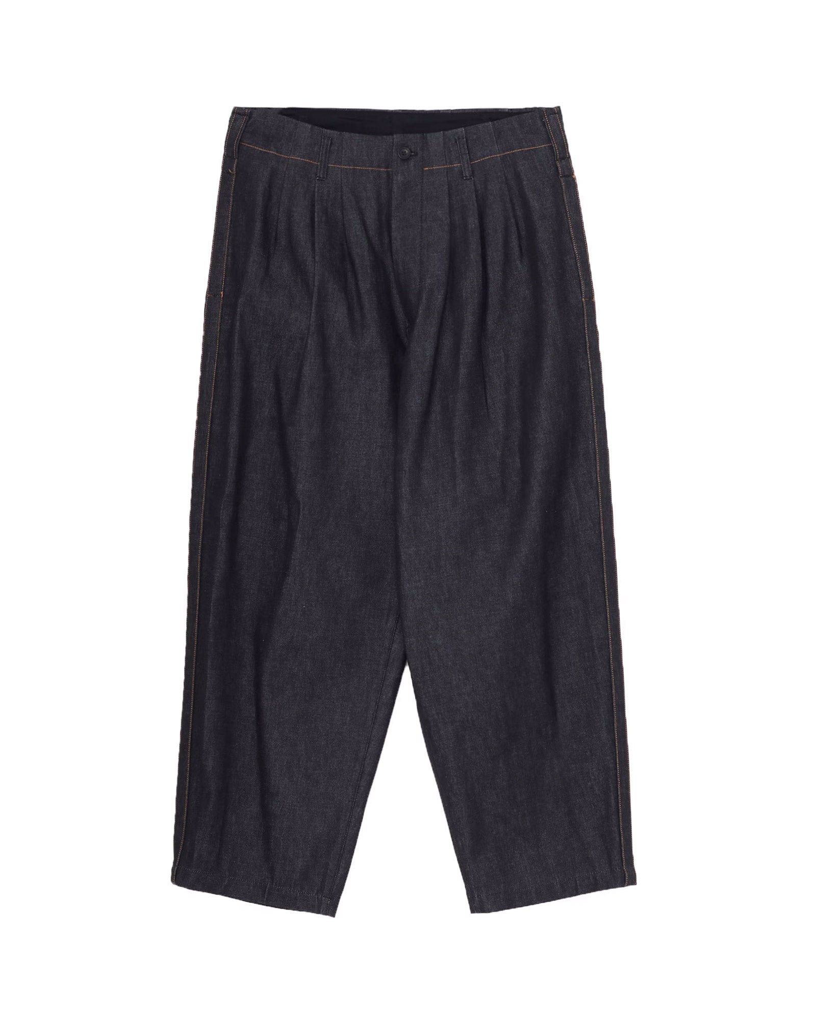 13oz DENIM PANTS WITH SIDE TAPE / BLACK