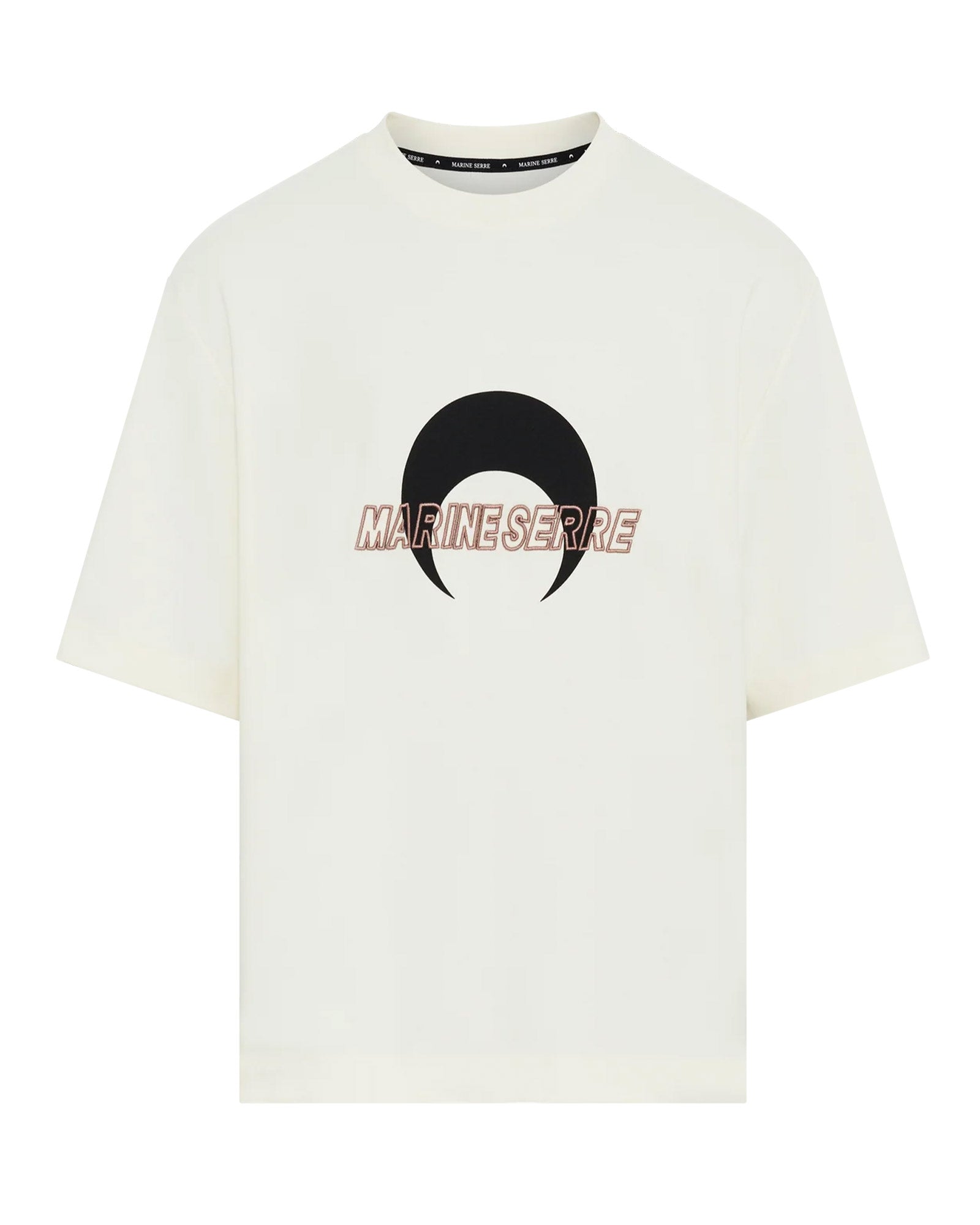 MS SPORTS JERSEY RELAXED T-SHIRT / PRISTINE/BLACK
