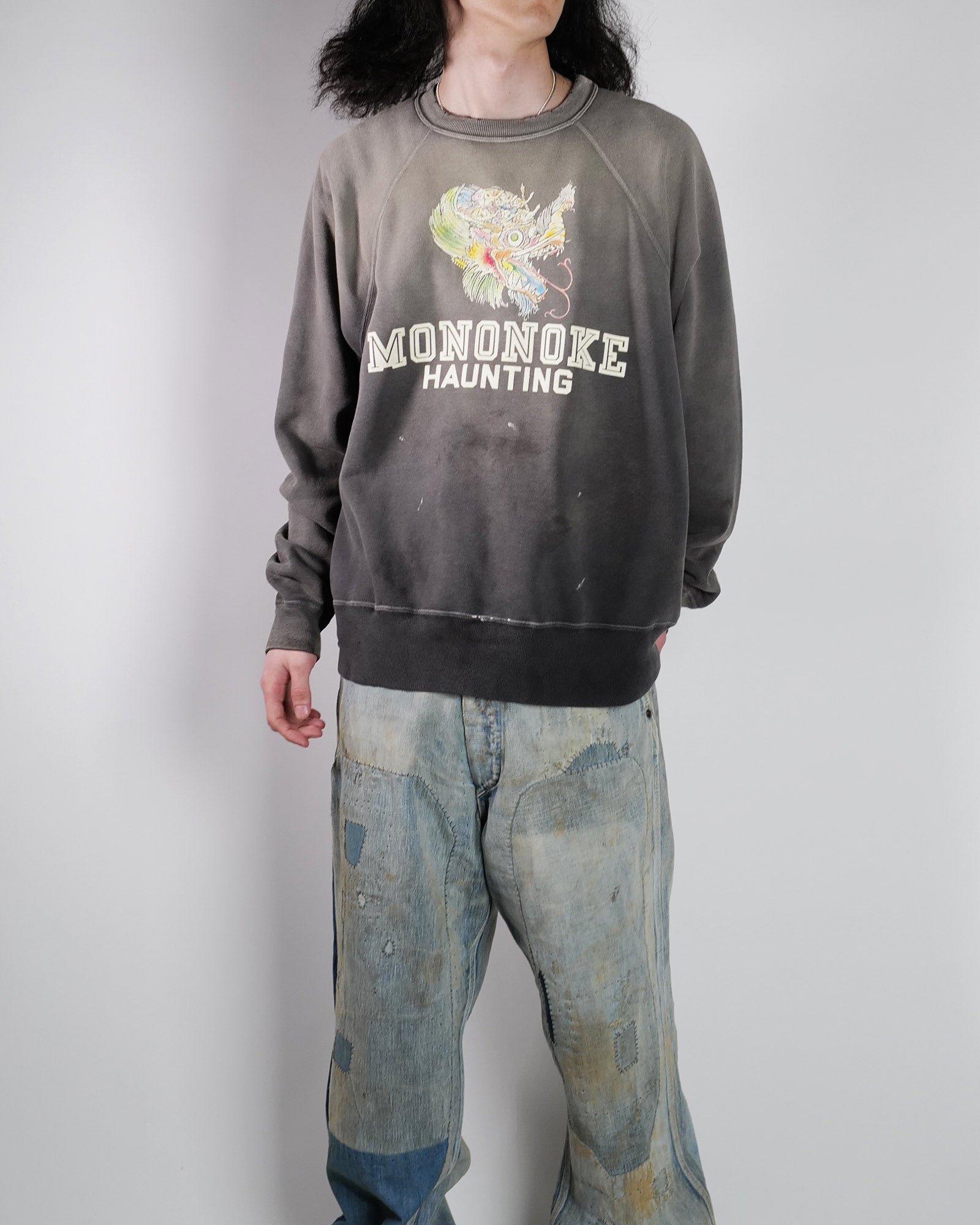 mononoke・made・モノノケメイド - スウェット CREW NECK SWEAT/龍 / CHARCOAL