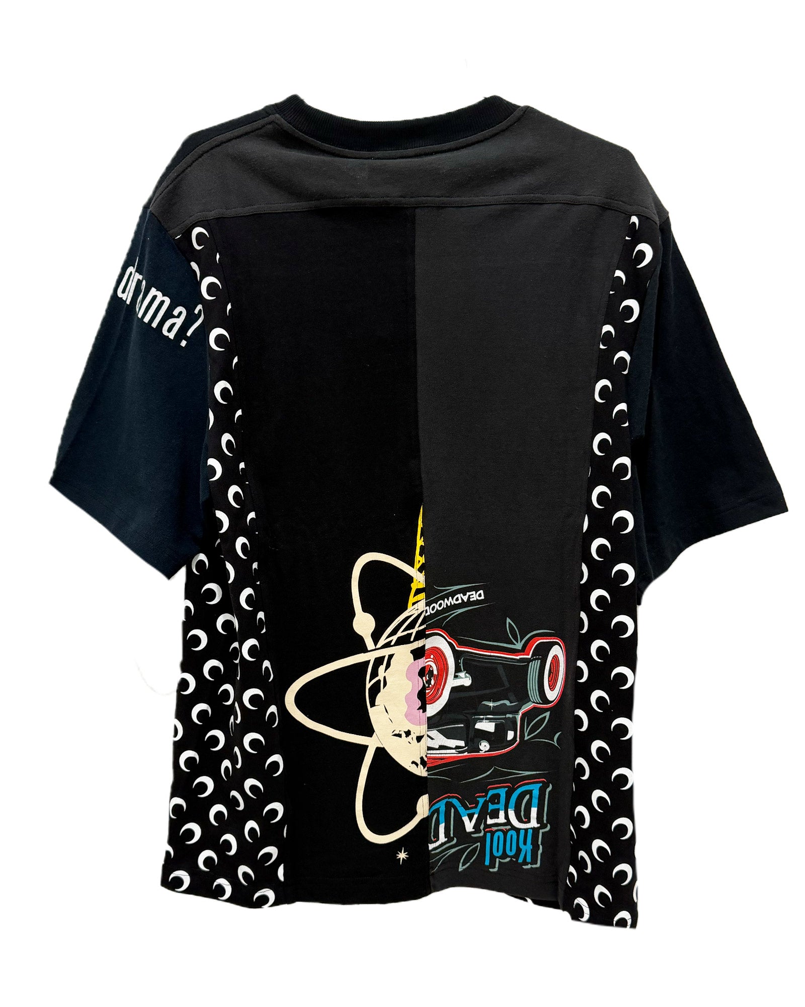 MARINE SERRE マリーンセル Tシャツ ブラック S MARINE SERRE NEW IN シンプルだからこそ際立つ存在感。 胸元にさりげ