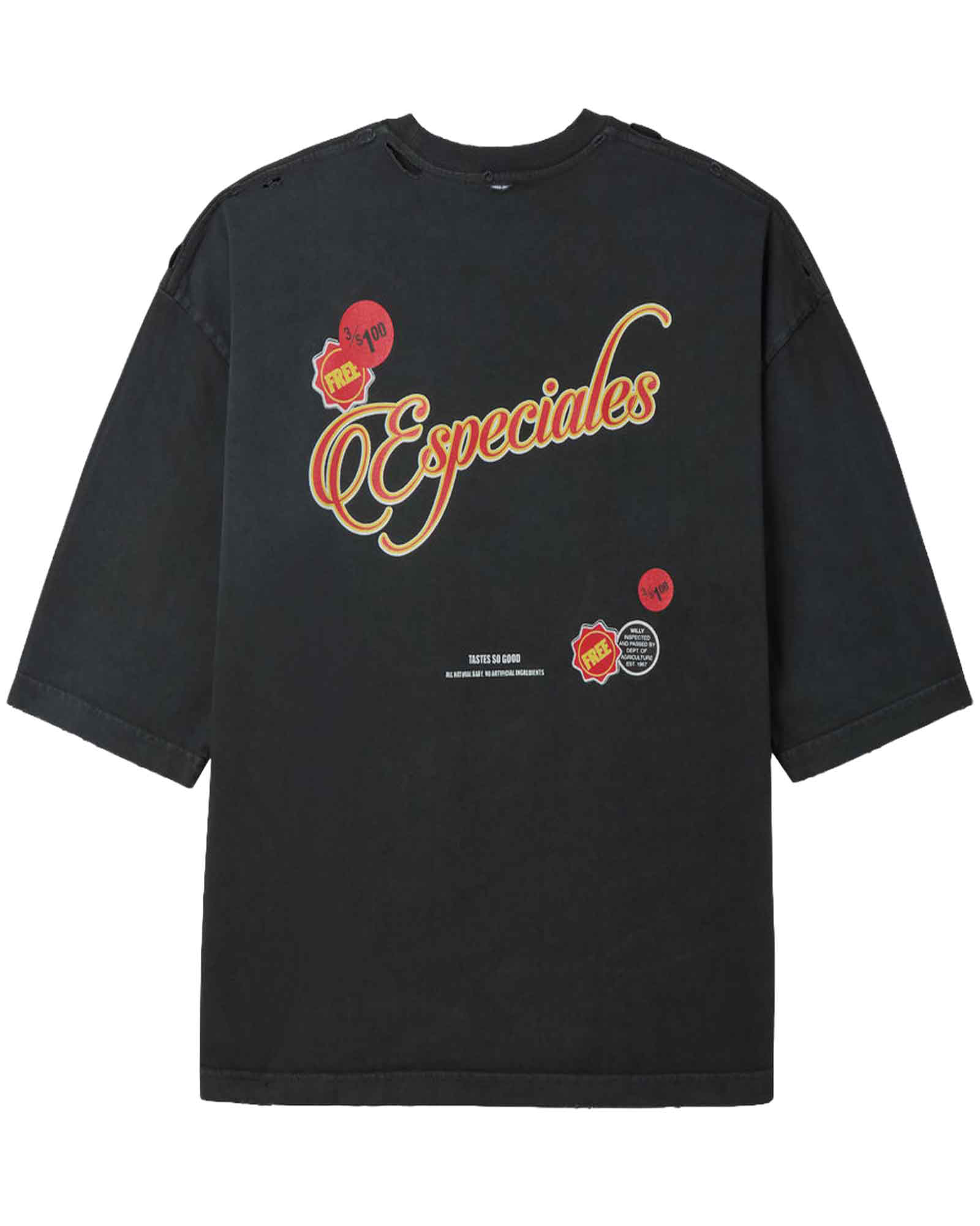 WILLY CHAVARRIA・ウィリー・チャバリア -  OS ESPECIAL CHORIZO BUFFALO TEE / BLACK