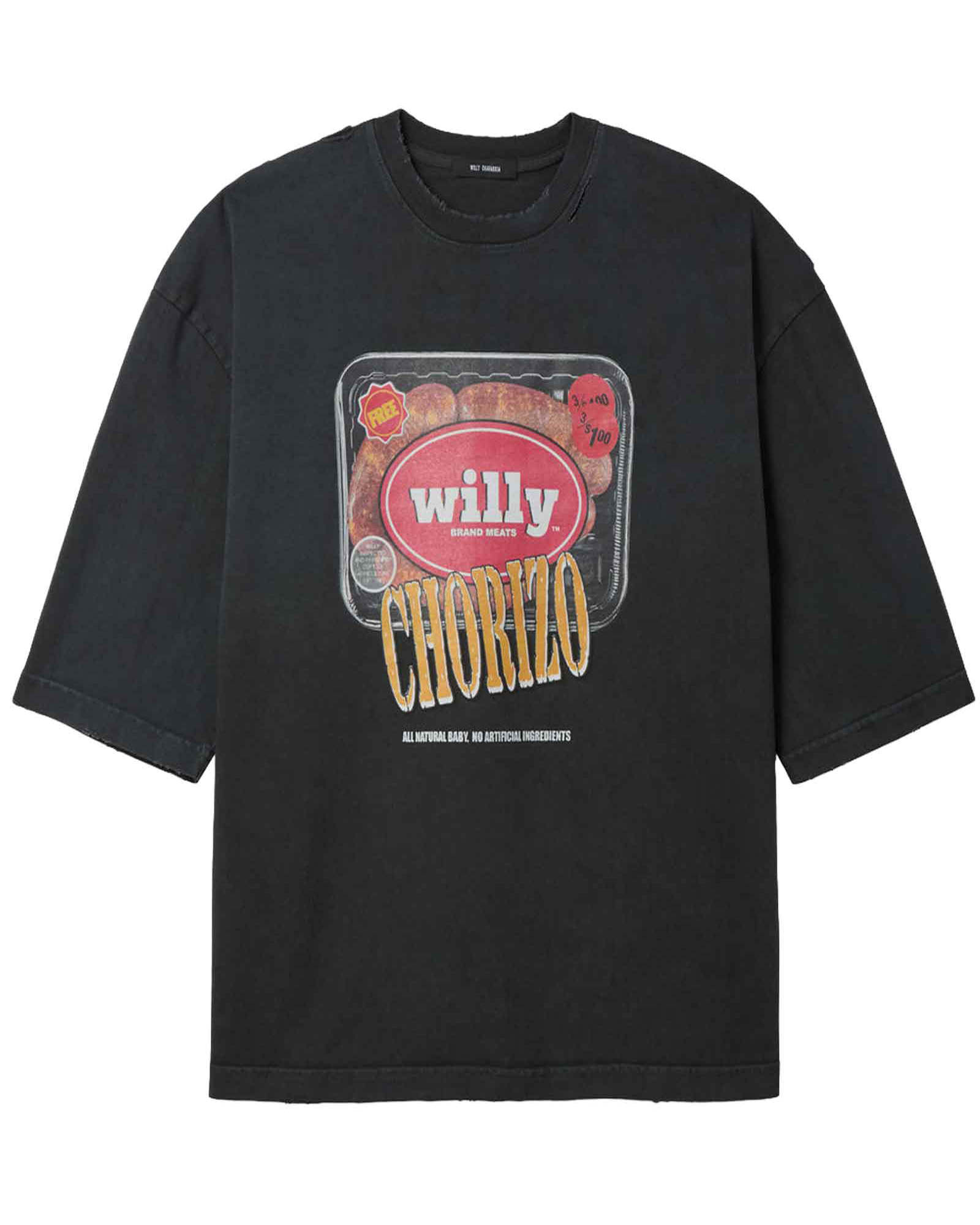 WILLY CHAVARRIA・ウィリー・チャバリア -  OS ESPECIAL CHORIZO BUFFALO TEE / BLACK