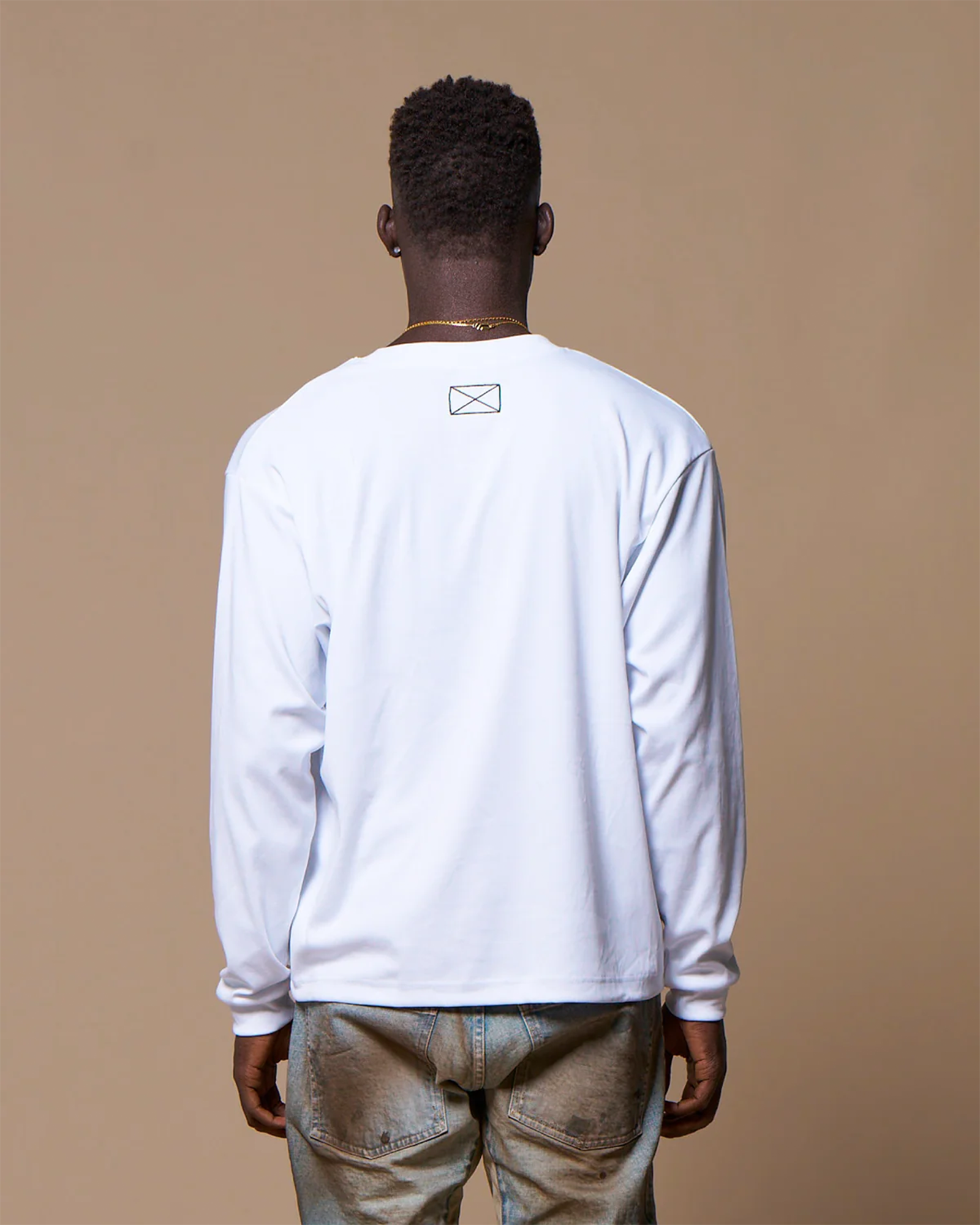 MLVINCE・メルヴィンス -  CLASSIC LOGO BOX LS TEE / WHITE