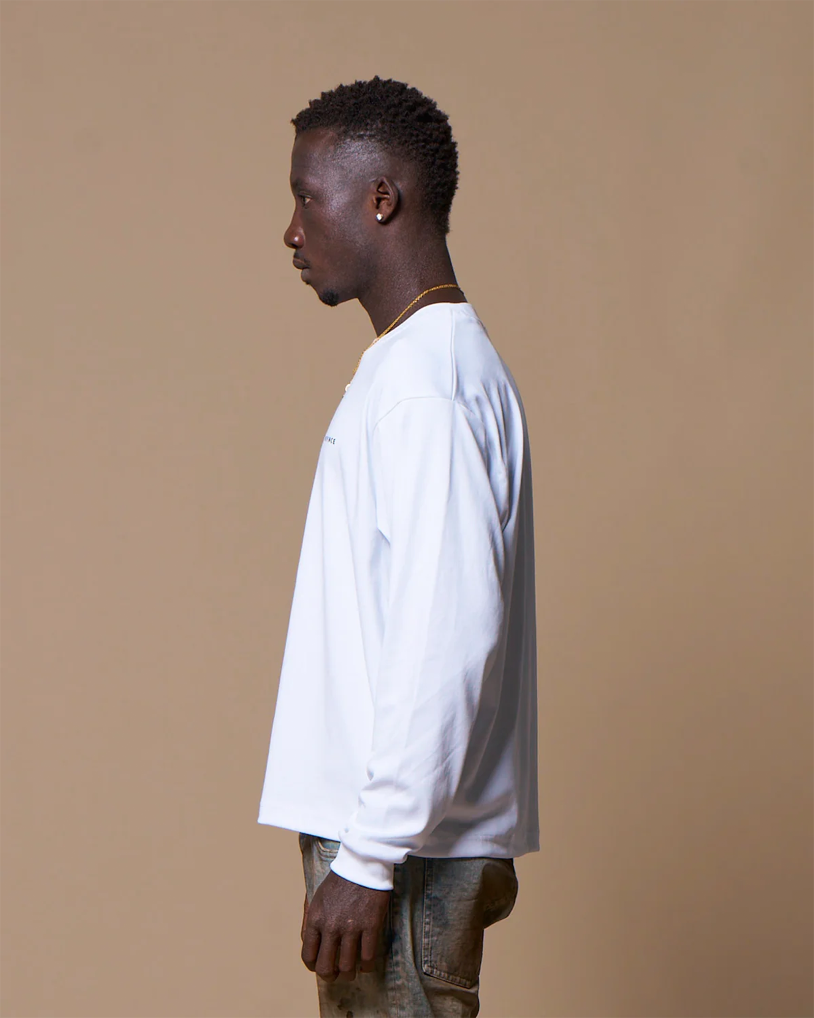 MLVINCE・メルヴィンス -  CLASSIC LOGO BOX LS TEE / WHITE