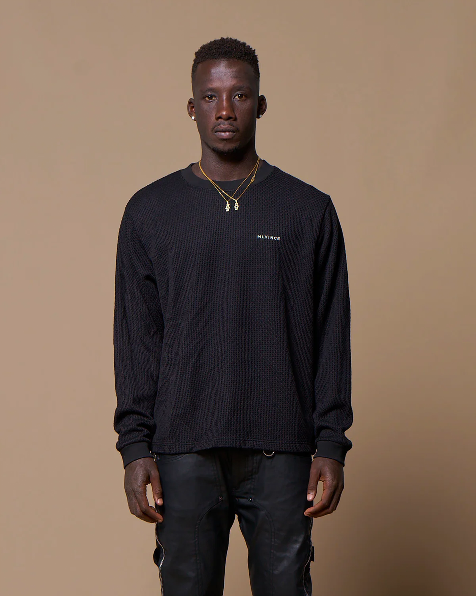 MLVINCE・メルヴィンス -  CLASSIC LOGO BOX LS TEE / BLACK