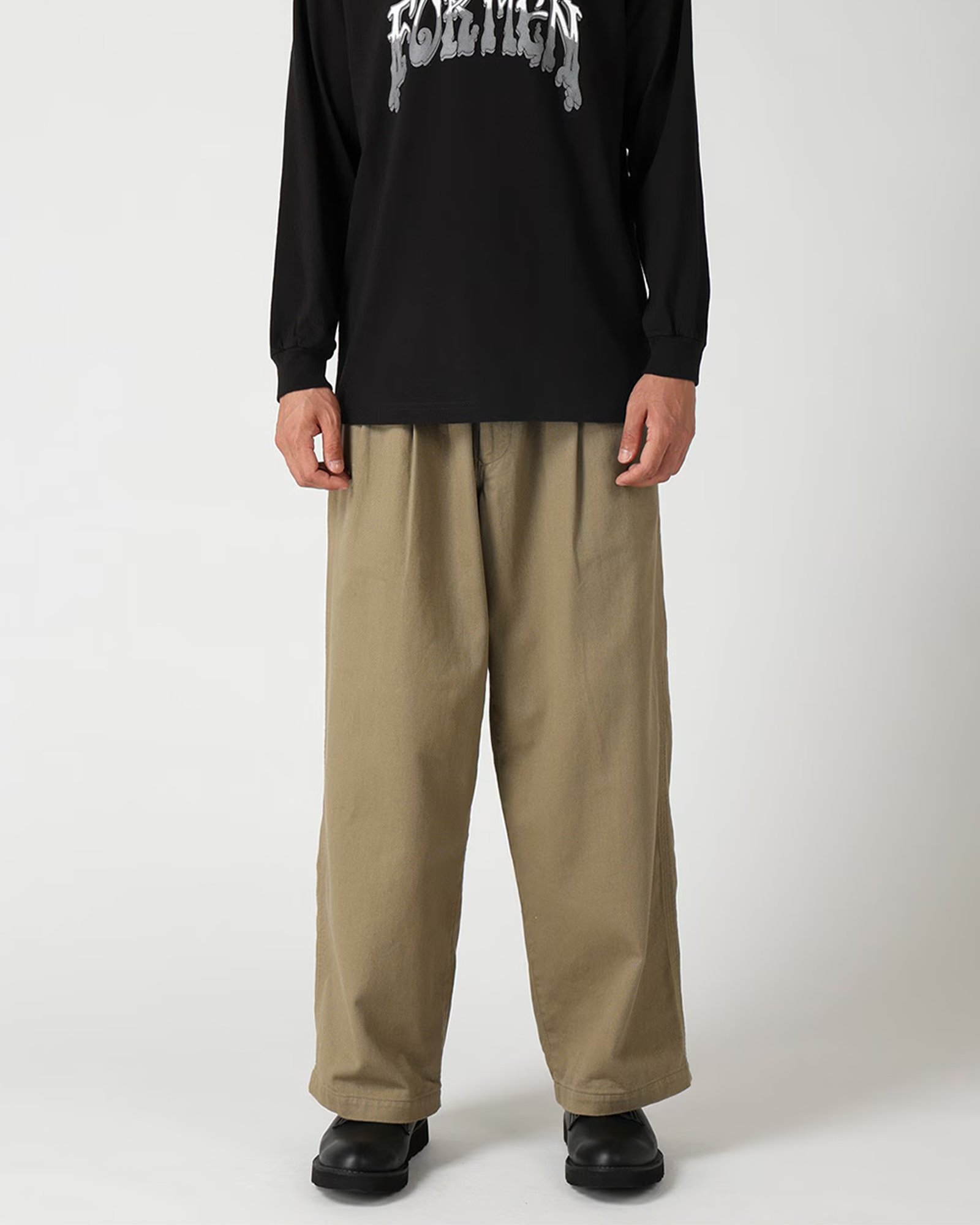 Y's for men・ワイズ フォー メン - その他パンツ SPOTTED KATSURAGI 6 TUCKS PANTS / BEIGE